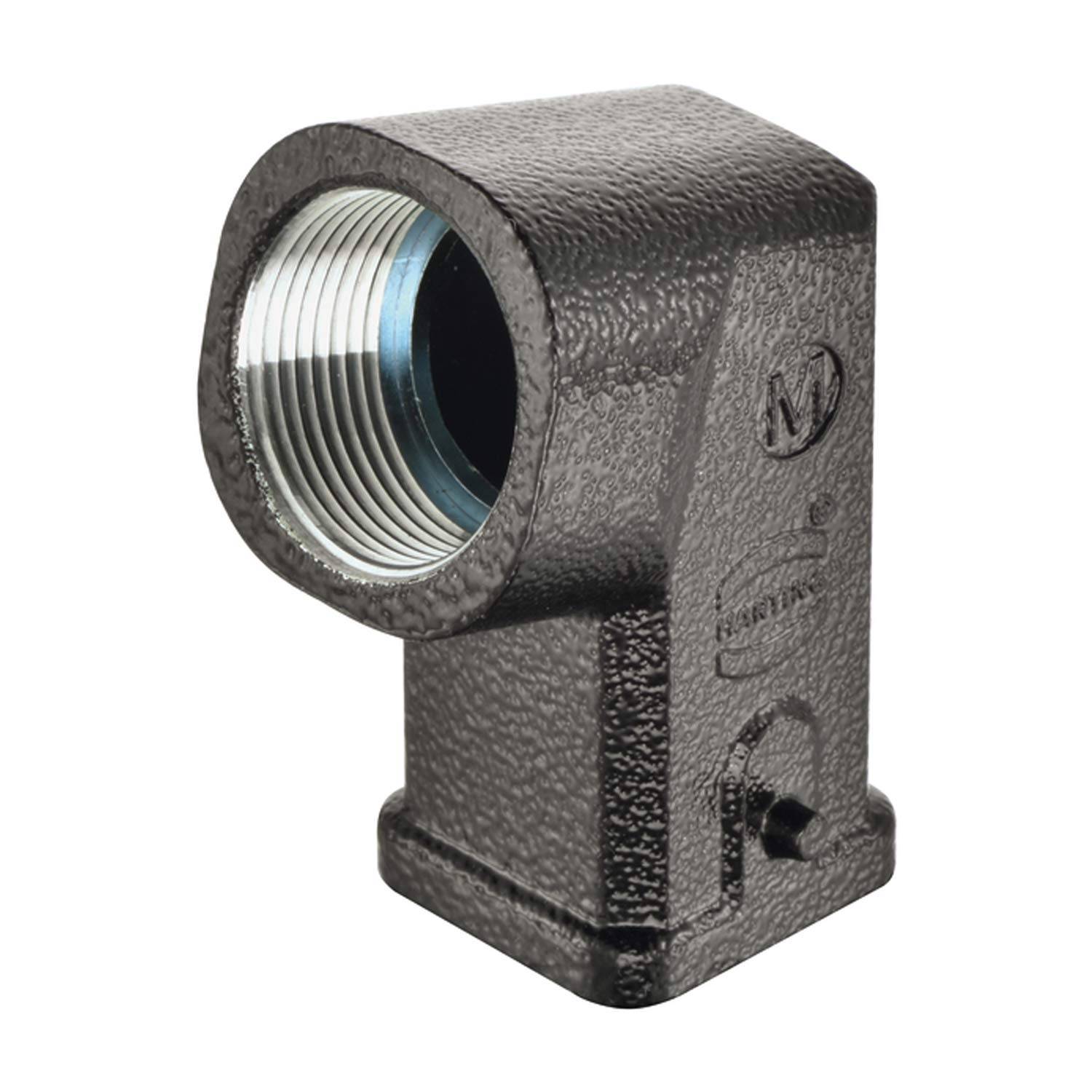 HARTING Han 3M Tüllengehäuse ohne eingeklebte Dichtung, 1xM25 seitlicher Kabelabgang, für 1 Bügel (am Unterteil) - 1