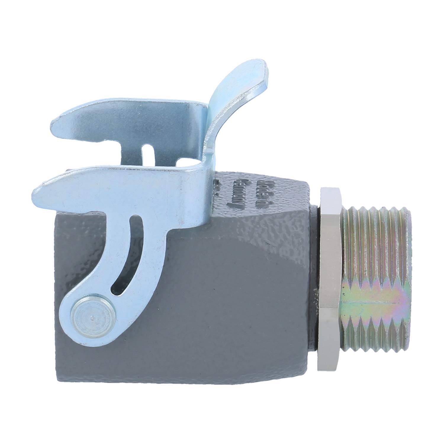 HARTING Han 3A Einschraubgehäuse kurz, 1xPG13,5 gerader Kabelabgang, mit 1 Bügel 1 Sicherheitsbügel Metall - 1 Stück