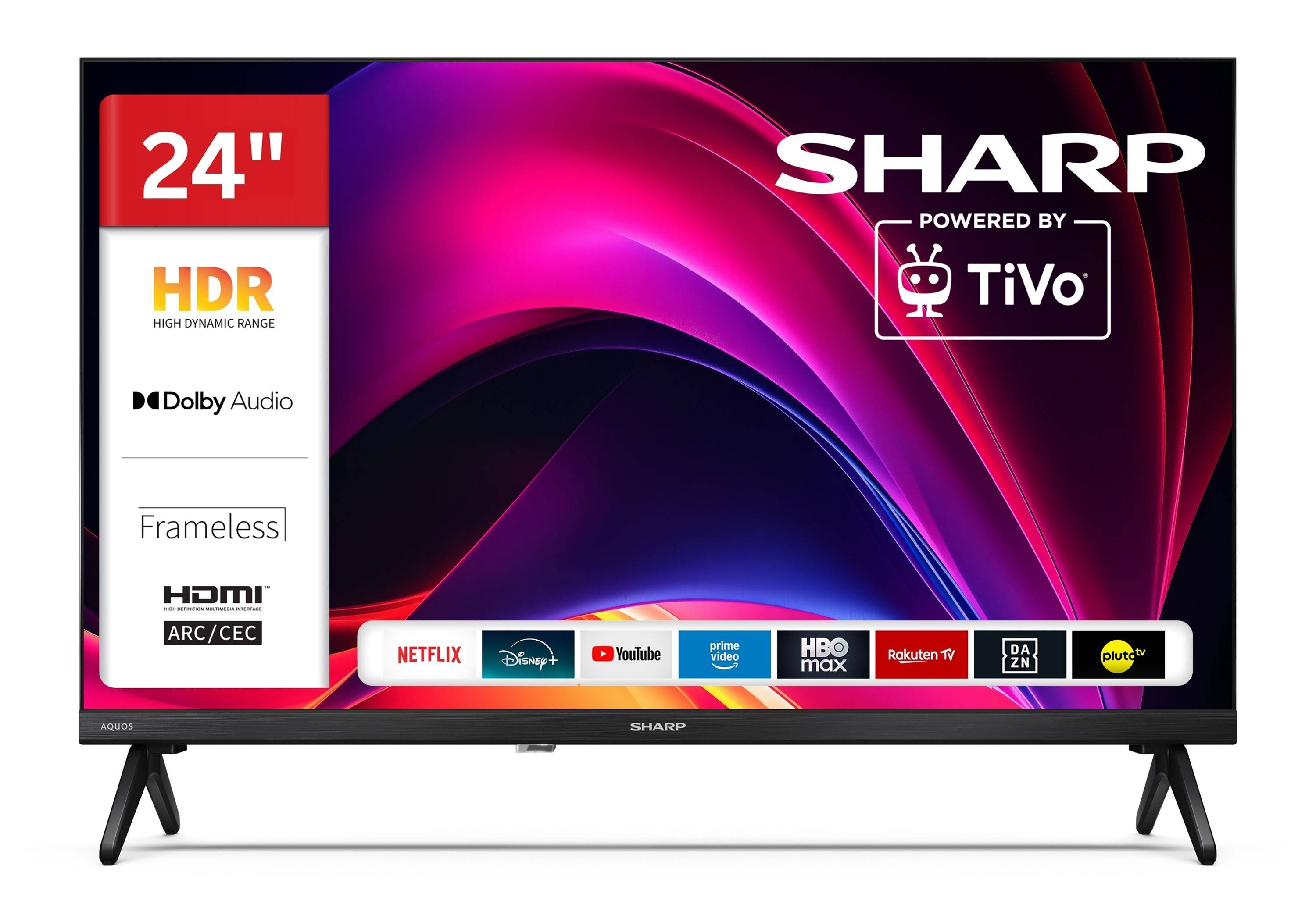 Sharp Fernseher 24 Zoll Smart TV powered by TiVo - HDR Fernseher mit HD Auflösung, 24HE2745E (2026)