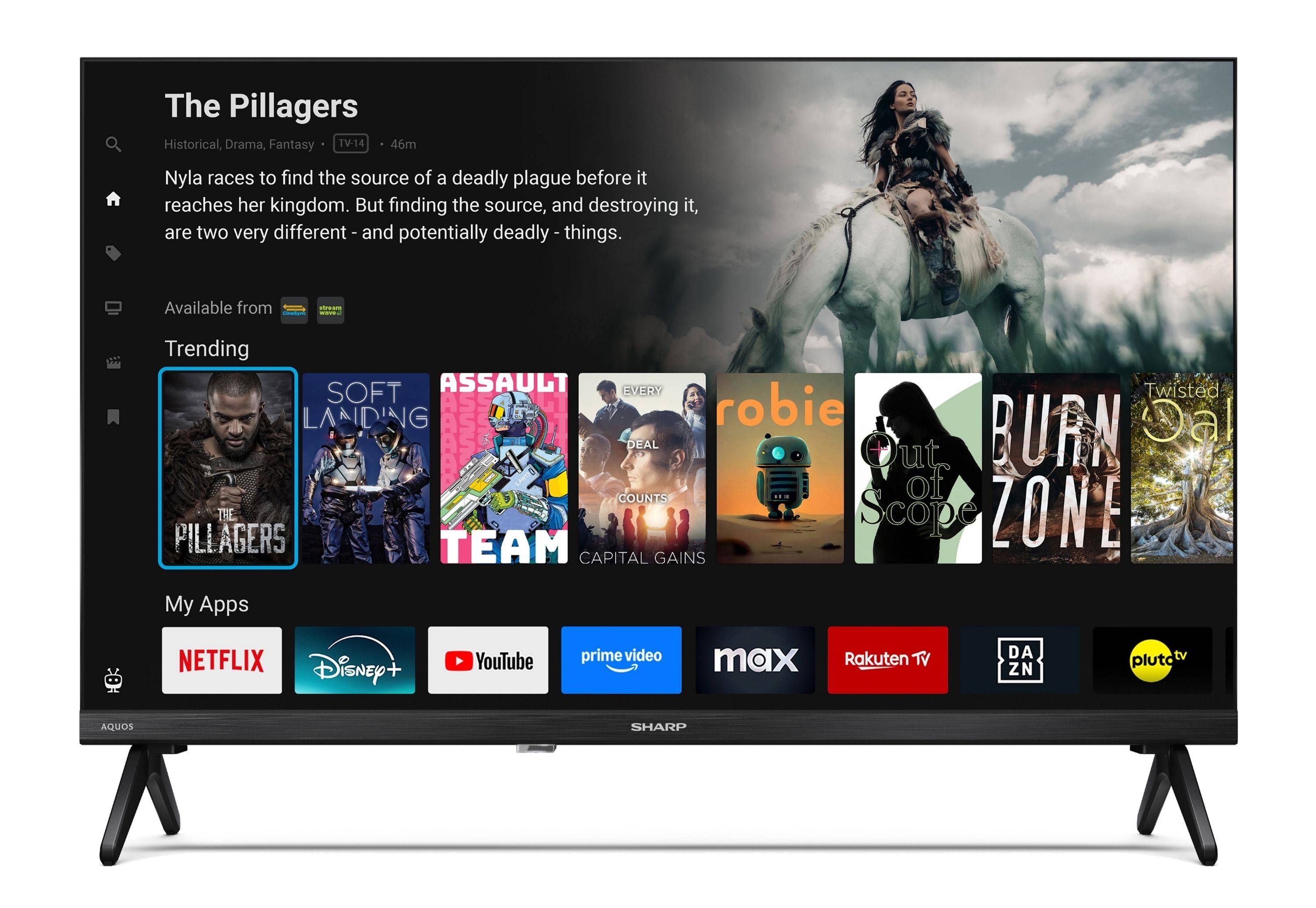 Sharp Fernseher 24 Zoll Smart TV powered by TiVo - HDR Fernseher mit HD Auflösung, 24HE2745E (2026)