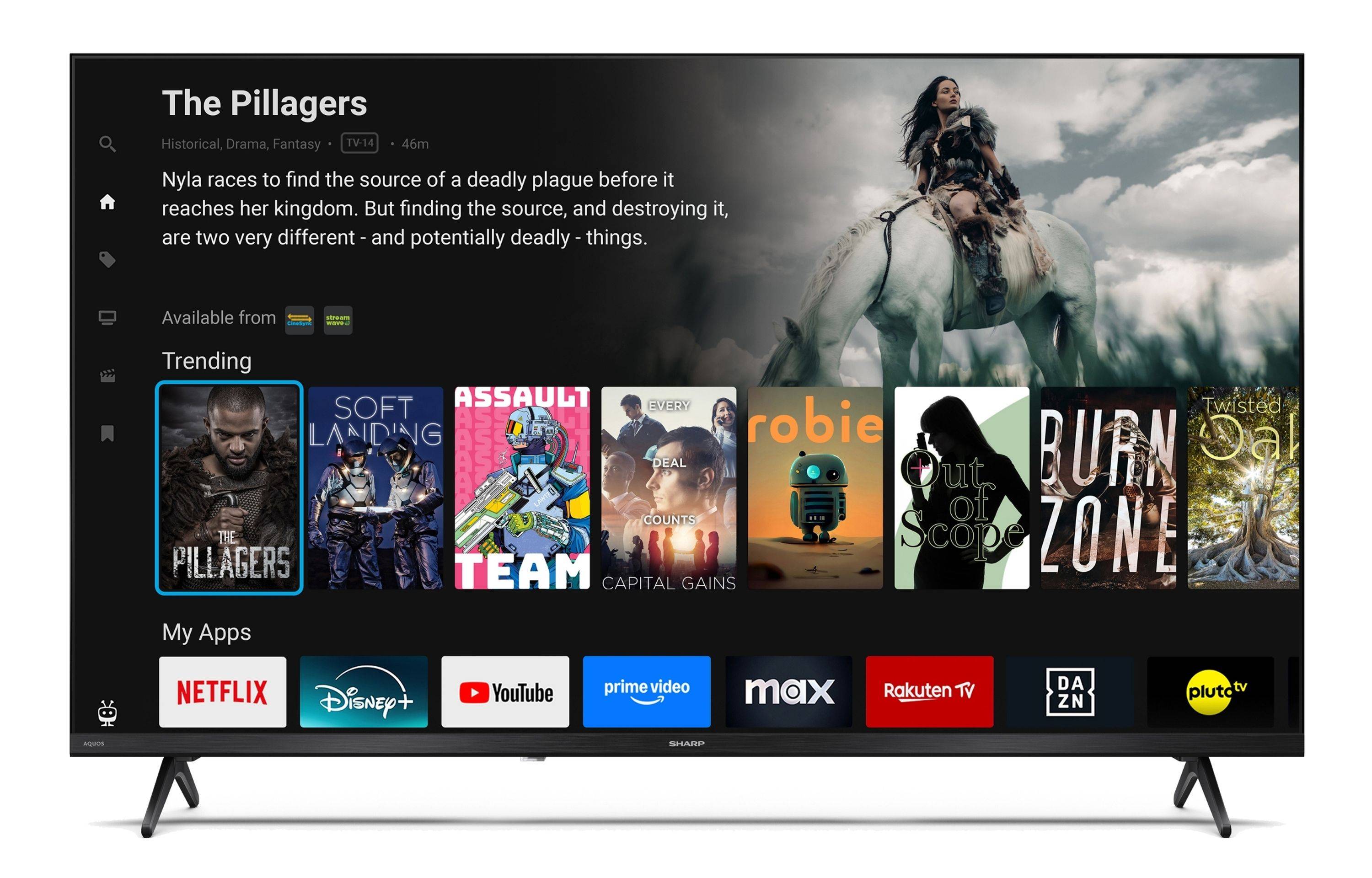 Sharp Fernseher 40 Zoll Smart TV powered by TiVo - HDR Fernseher Full HD Auflösung, 40HE2745E (2026)