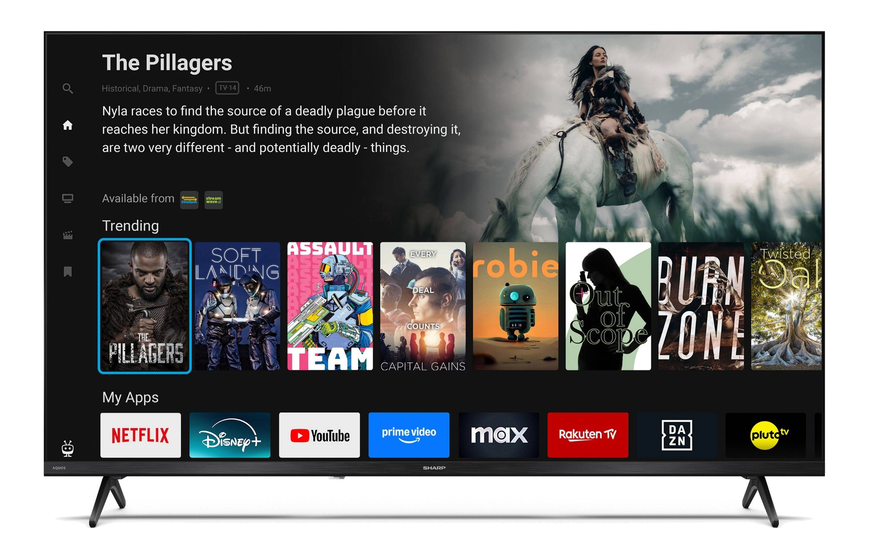 Sharp QLED Fernseher 40 Zoll Smart TV powered by TiVo HDR TV mit Full HD Auflösung, 40HE3745E (2026)