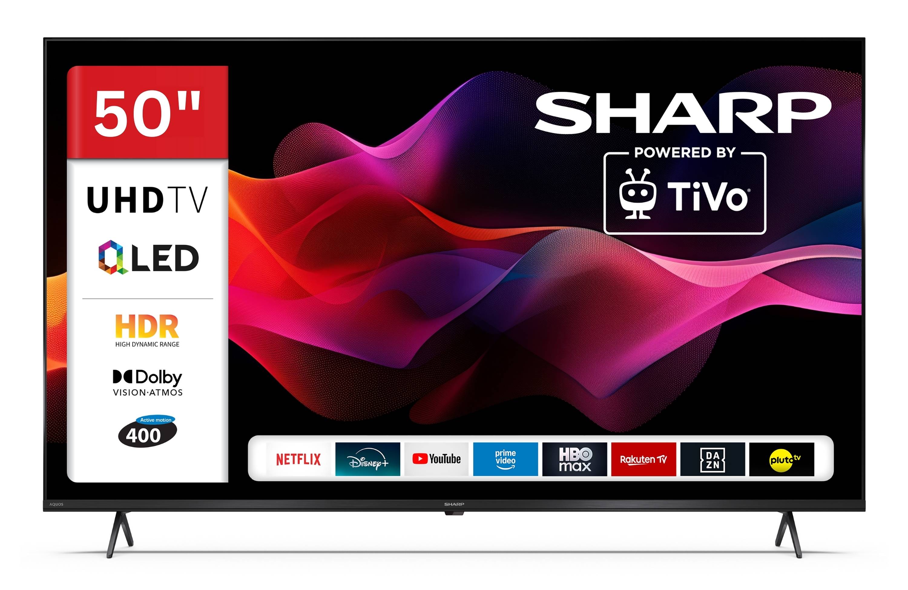 Sharp QLED Fernseher 50 Zoll Smart TV by TiVo 4K UHD Fernseher mit HDR Dolby Vision 50HM5745E (2026)