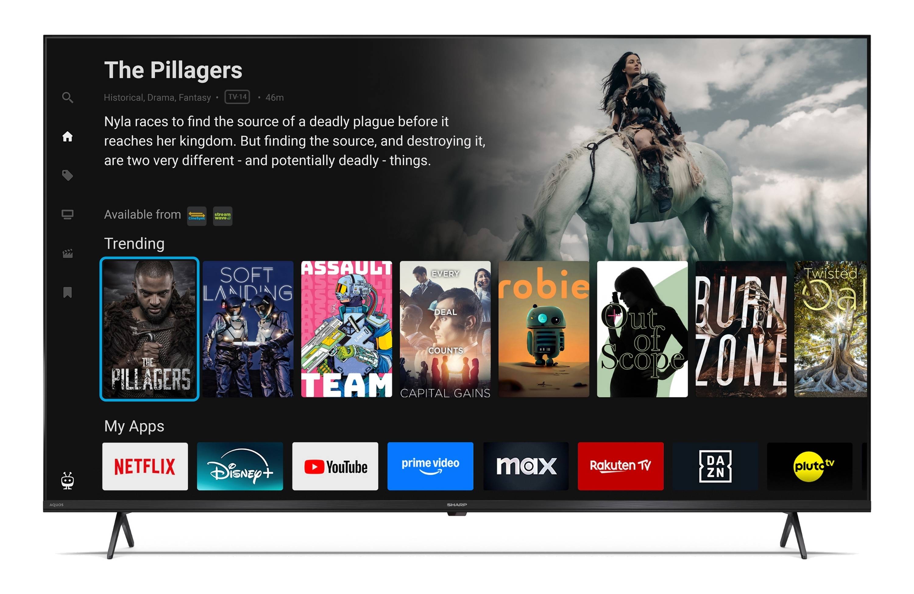 Sharp QLED Fernseher 50 Zoll Smart TV by TiVo 4K UHD Fernseher mit HDR Dolby Vision 50HM5745E (2026)