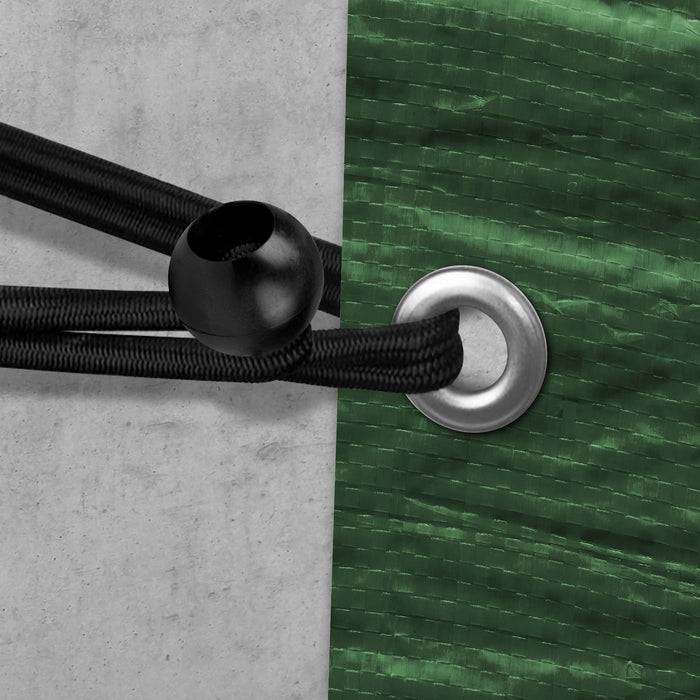 FLOORDIREKT Spanngummis - Multifunktionale Planenspanner mit Kugel - 20er Set - 18 cm - Schwarz