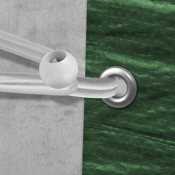 FLOORDIREKT Spanngummis - Multifunktionale Planenspanner mit Kugel - 20er Set - 13 cm - Weiß