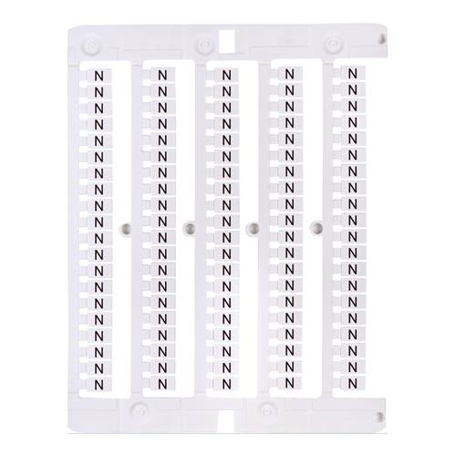 ETI ES-NU0851N - Kennzeichnungsplatte (N) - weiß