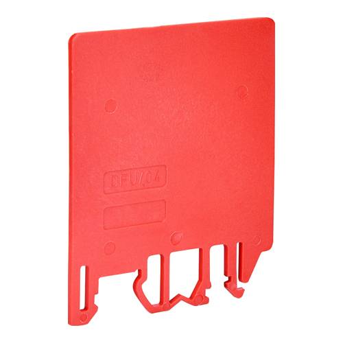 ETI ESC-DFU/4/R - Sockel-Trennelement für Reihenklemme & Neutral-Klemme - rot