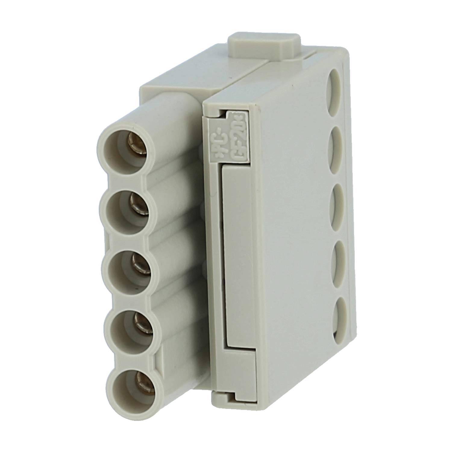 HARTING Han E Modul Buchseneinsatz (F) Schraubanschluss, 5-polig 230V/400V, 16A - 1 Stück