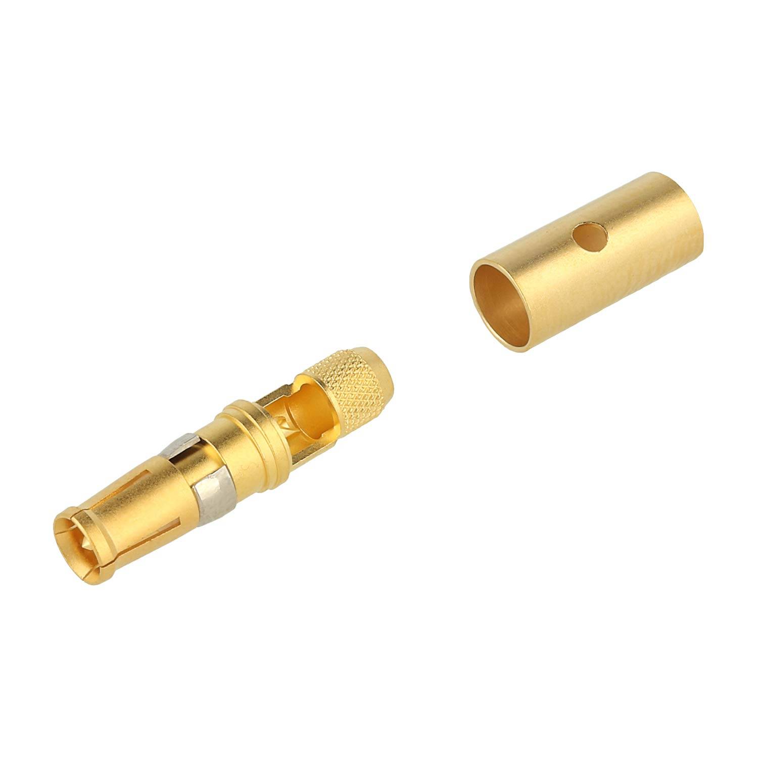HARTING Koaxialkontakt 50Ohm Kontaktbuchse (F) gold, 1 Stück Werkstoff Kupferlegierung - 1 Stück