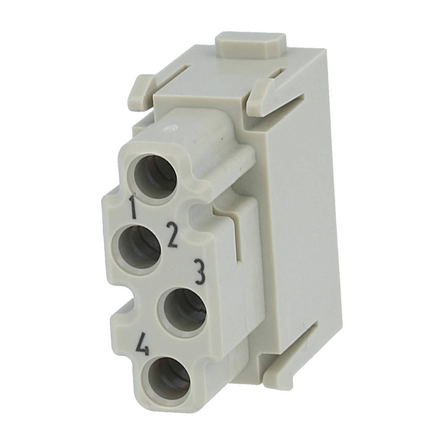 HARTING Han Multikontaktmodul Buchseneinsatz (F) Löt- / Crimpanschluss, 4-polig 50V, 1,5A - 1 Stück