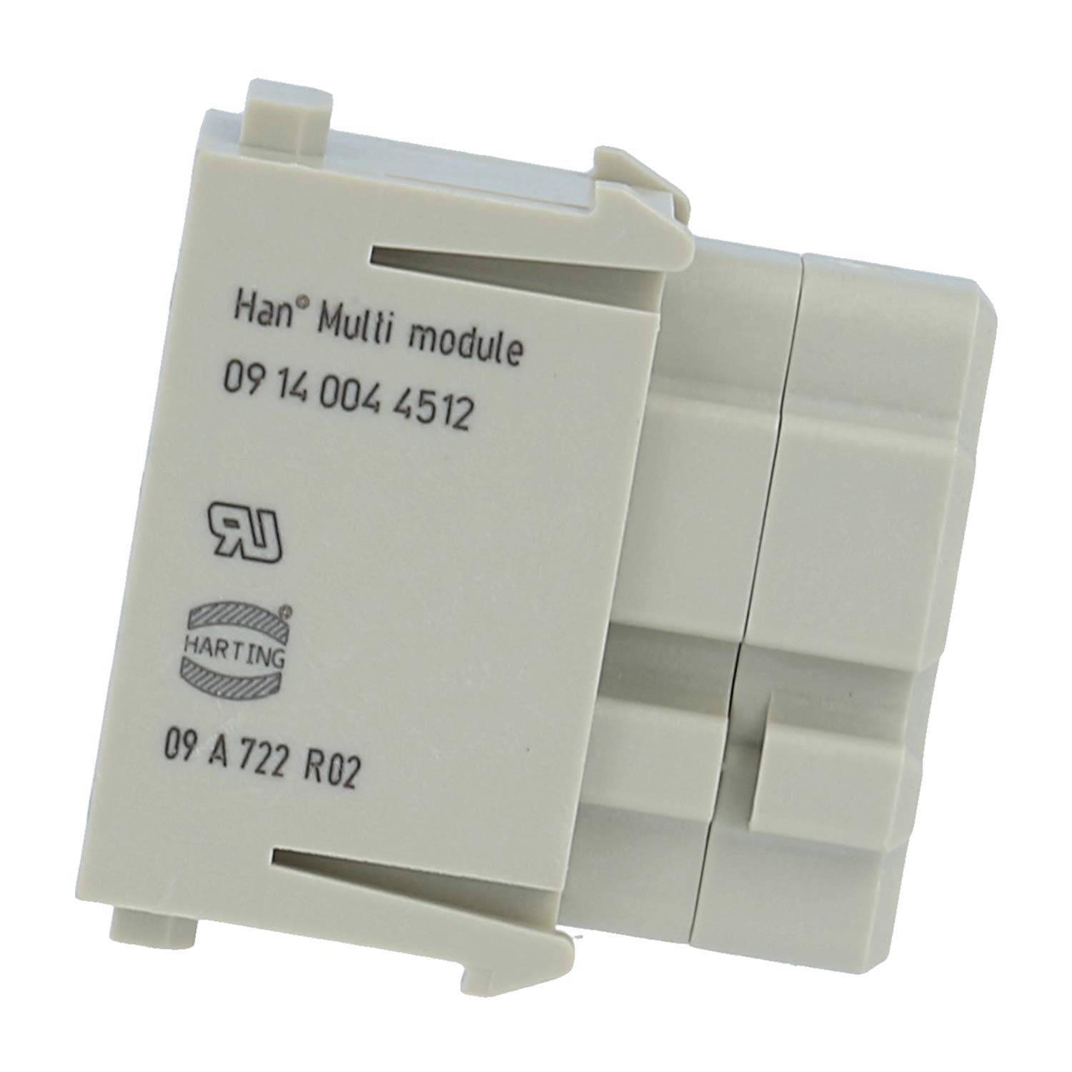 HARTING Han Multikontaktmodul Buchseneinsatz (F) Löt- / Crimpanschluss, 4-polig 50V, 1,5A - 1 Stück