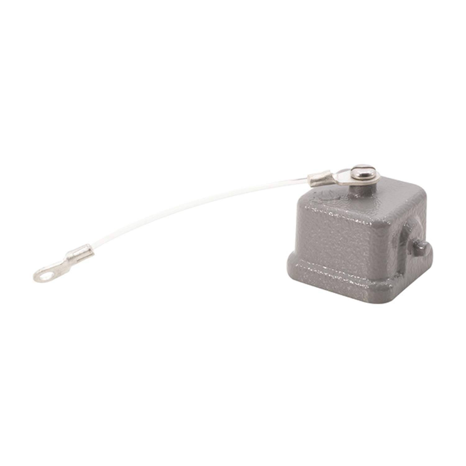 HARTING Schutzkappe 3A Metall für 1 Bügel am Unterteil Verliersicherung mit kleiner Schlaufe mit montiertem