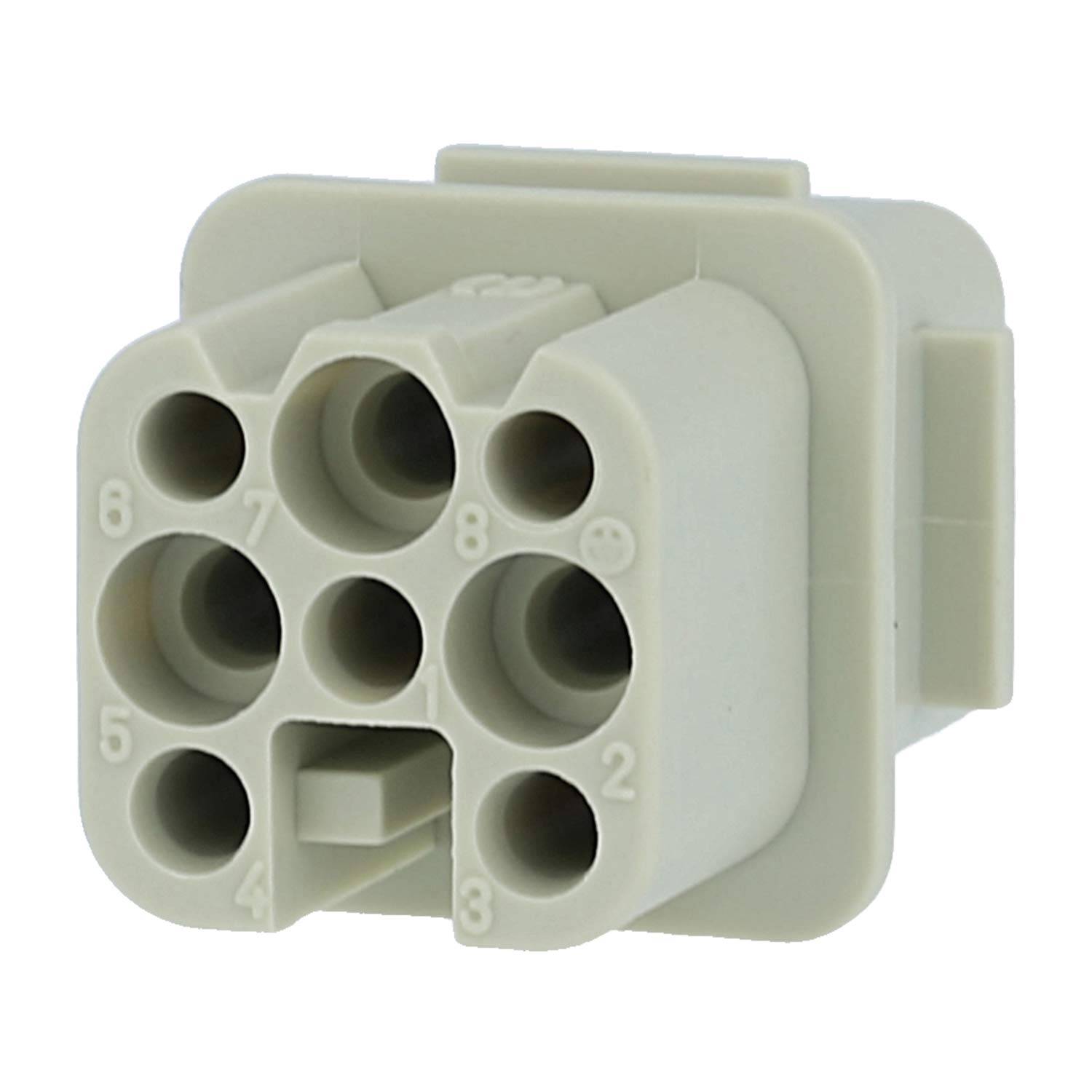 HARTING Han 8D Buchseneinsatz (F) Crimpanschluss, 8-polig AC 50V / DC 120V, 10A - 1 Stück