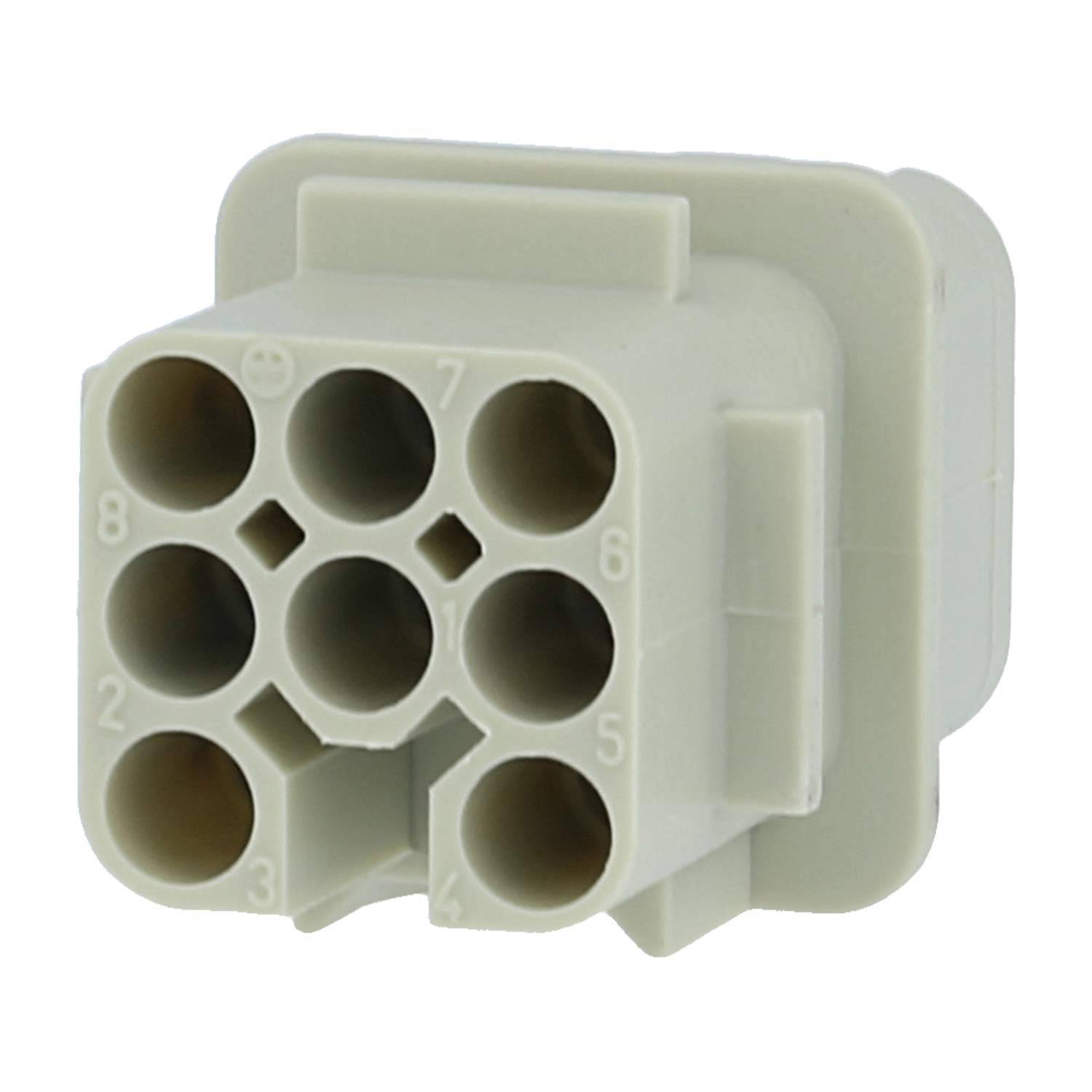 HARTING Han 8D Buchseneinsatz (F) Crimpanschluss, 8-polig AC 50V / DC 120V, 10A - 1 Stück