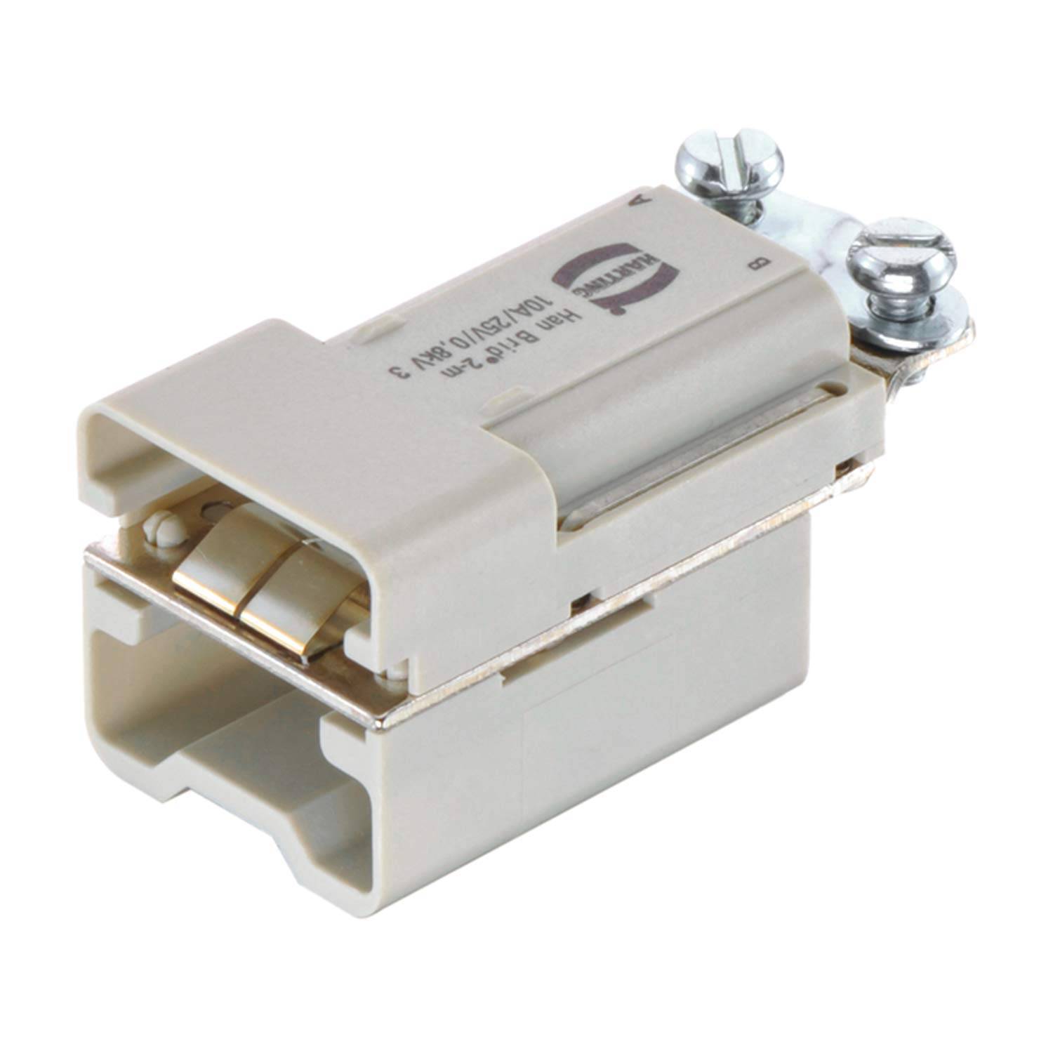 HARTING Han Brid-Wanddurchf.+ Cu-Bus Sti-c Stifteinsatz (M) Crimpanschluss, 6-polig 4/2 50V, 10A - 1 Stück