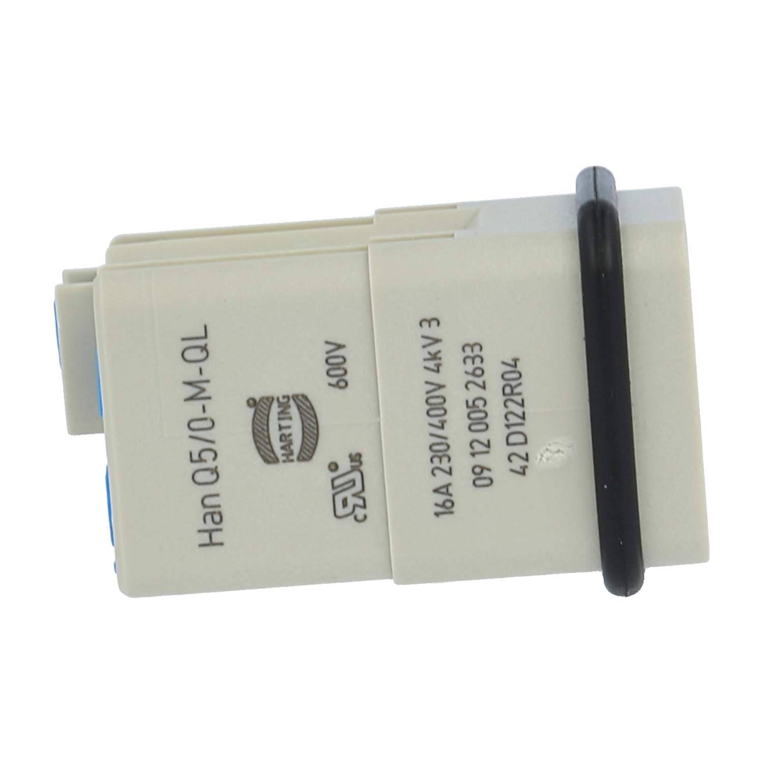 HARTING Han Q5/0 Stifteinsatz (M) Quick-Lock-Anschluss, 5-polig+PE 230V/400V, 16A - 1 Stück