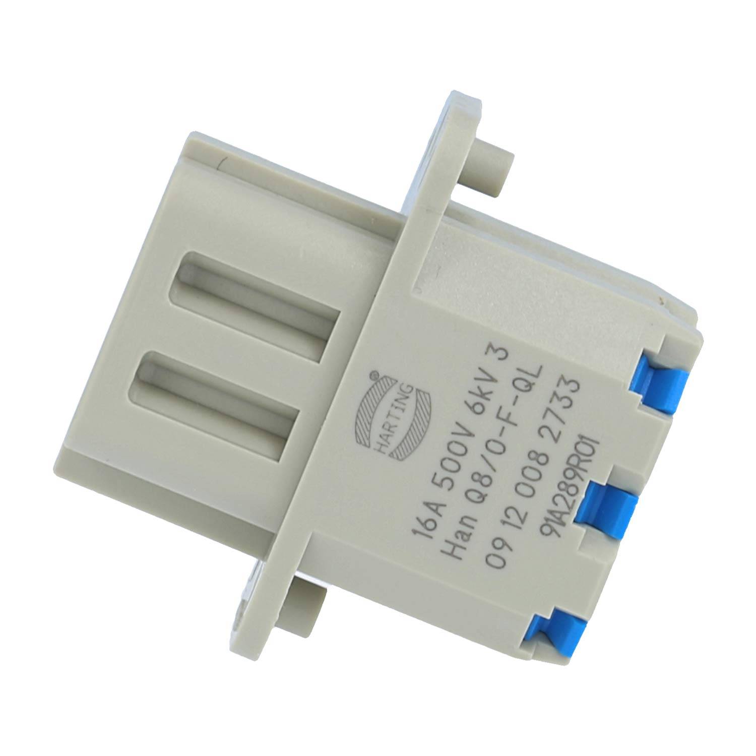 HARTING Han Q8/0 Buchseneinsatz (F) Quick-Lock-Anschluss, 8-polig+PE 500V, 16A - 1 Stück