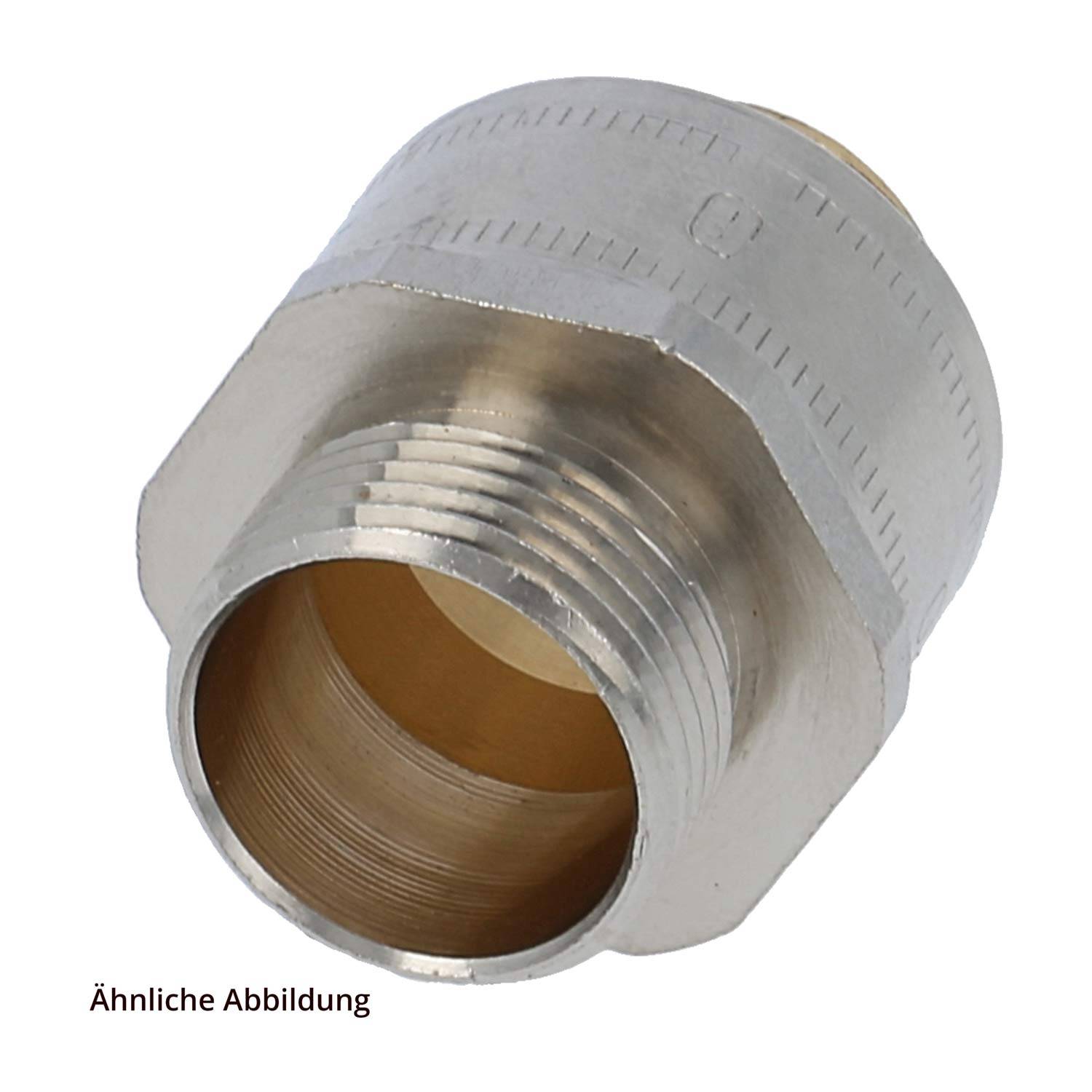 FLEXA FSW M25/27 Metallverschraubung gerade Gewinde M25x1,5 für Schlauch-Außendurchmesser 27,0mm für