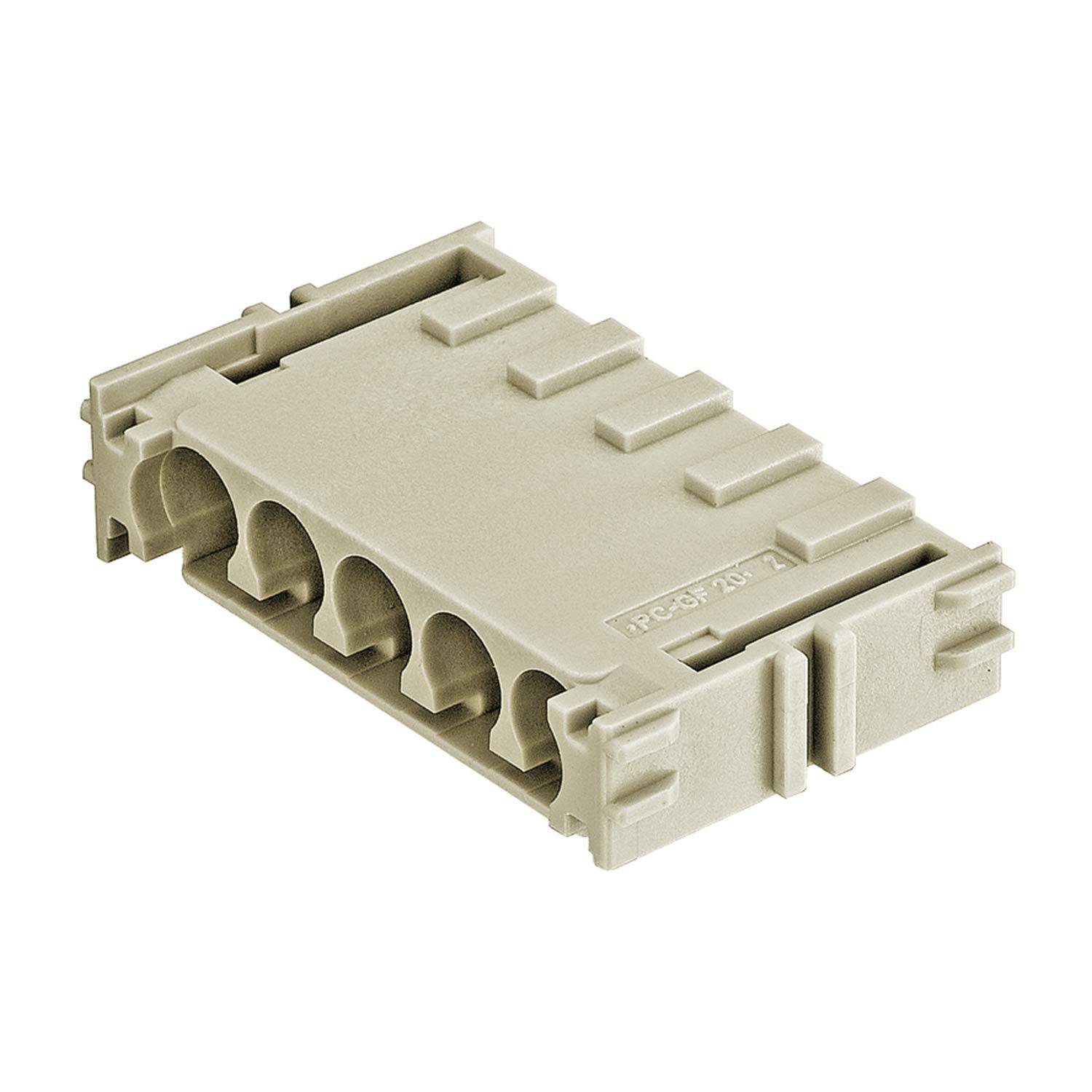 HARTING Han-Yellock Modul Stifteinsatz (M) Crimpanschluss, 5-polig 500V, 20A - 1 Stück