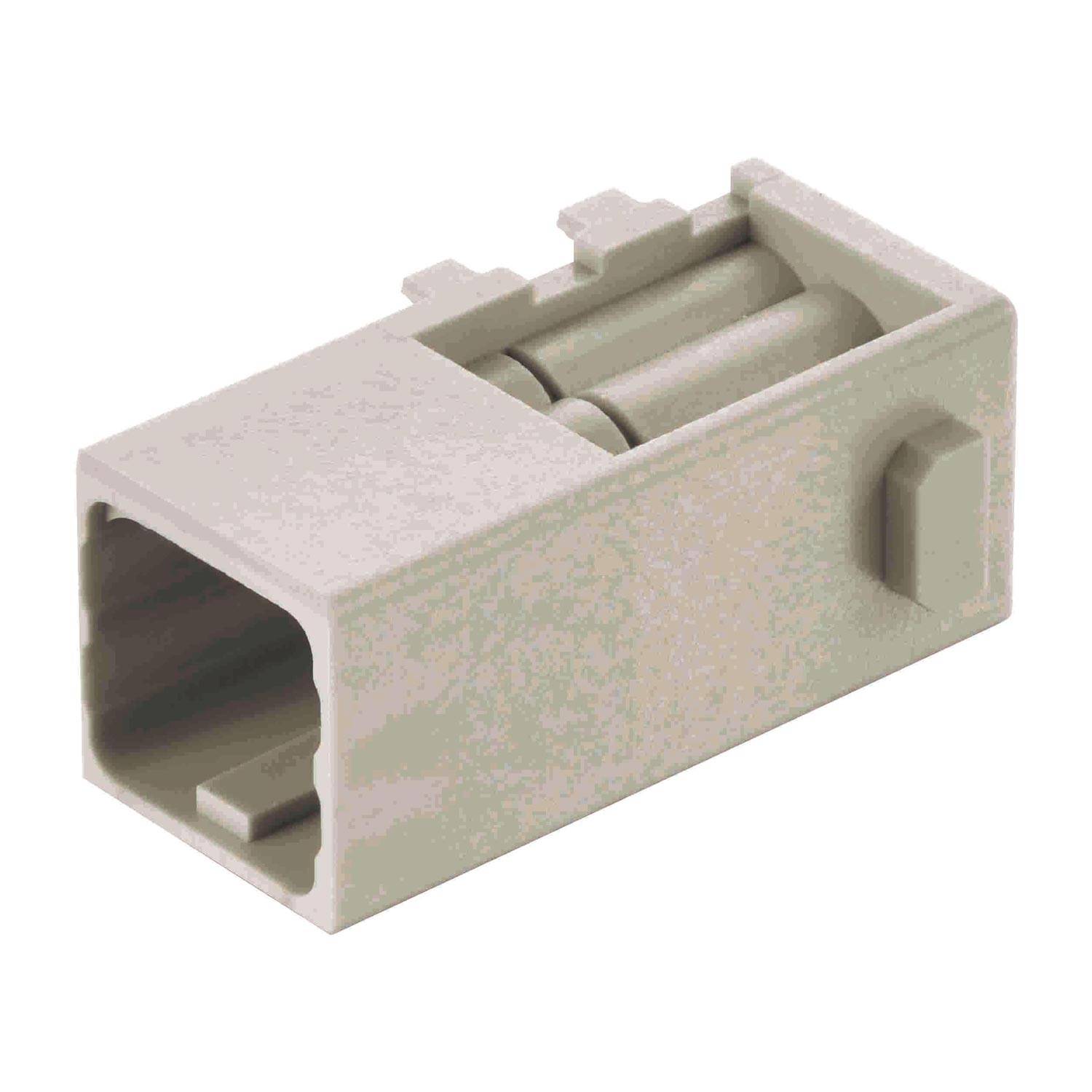 HARTING Han Domino DD Modul cube, kleiner Tab Stifteinsatz (M) Crimpanschluss, 6-polig 250V, 10A - 1 Stück