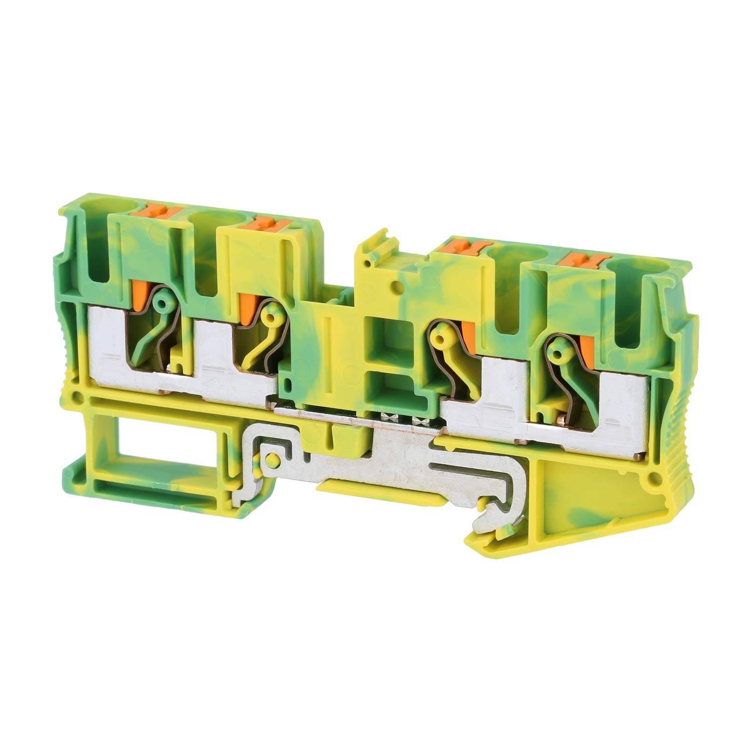 Phoenix Contact Schutzleiter-Reihenklemme PT 6-QUATTRO PE Push-In-Anschluss Querschnitt starr 0,5mm² - 10mm² AWG20 -