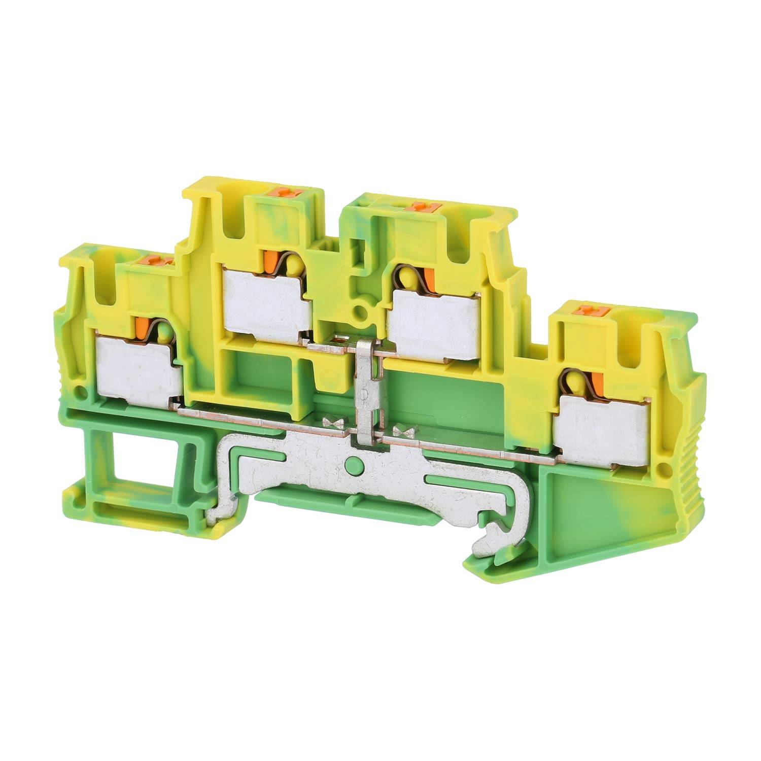 Phoenix Contact Schutzleiter-Doppelstockklemme PTTB 4 PE Push-In-Anschluss Querschnitt starr 0,2mm² - 6mm² AWG24 -