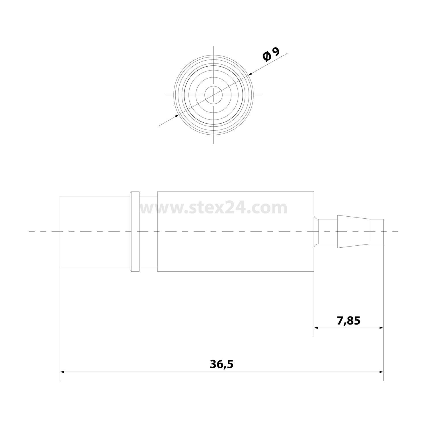 HARTING Pneumatik-Kontakt ohne Absperrventil Kontaktbuchse (F) Schlauch-Innendurchmesser 3,0mm, 1 Stück Werkstoff