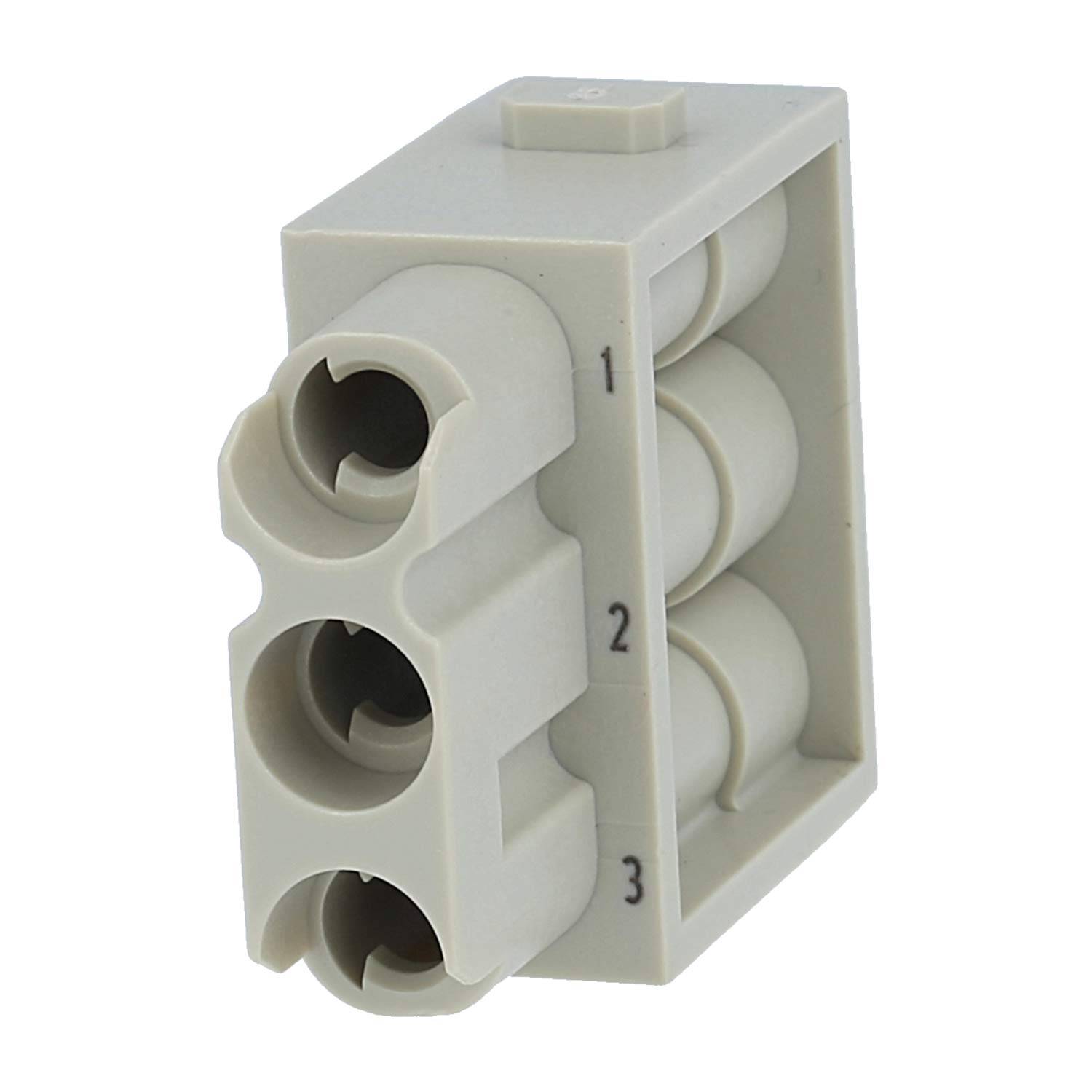 HARTING Han C Modul Buchseneinsatz (F) Crimpanschluss, 3-polig 690V, 40A - 1 Stück