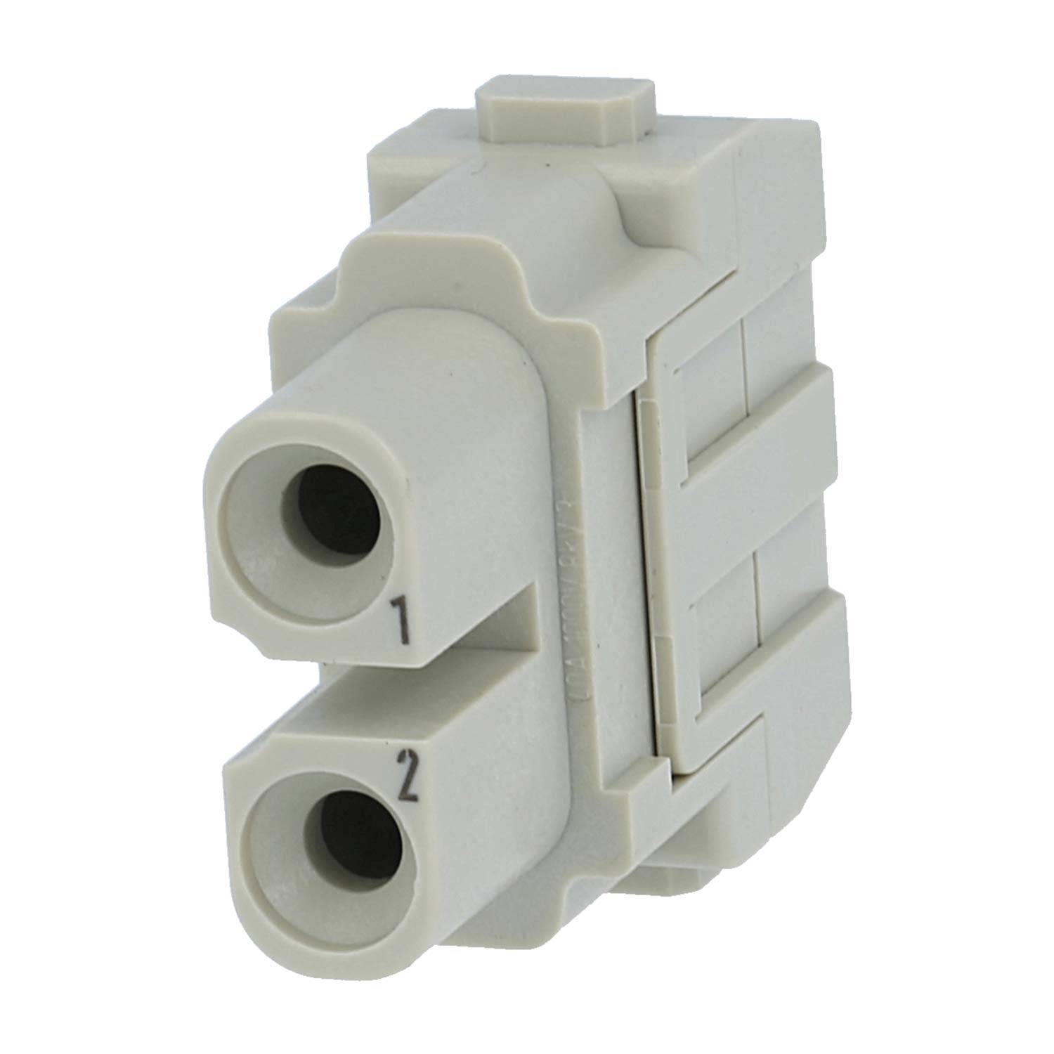 HARTING Han 40 Ampere Modul Buchseneinsatz (F) Crimpanschluss, 2-polig 1000V, 40A - 1 Stück