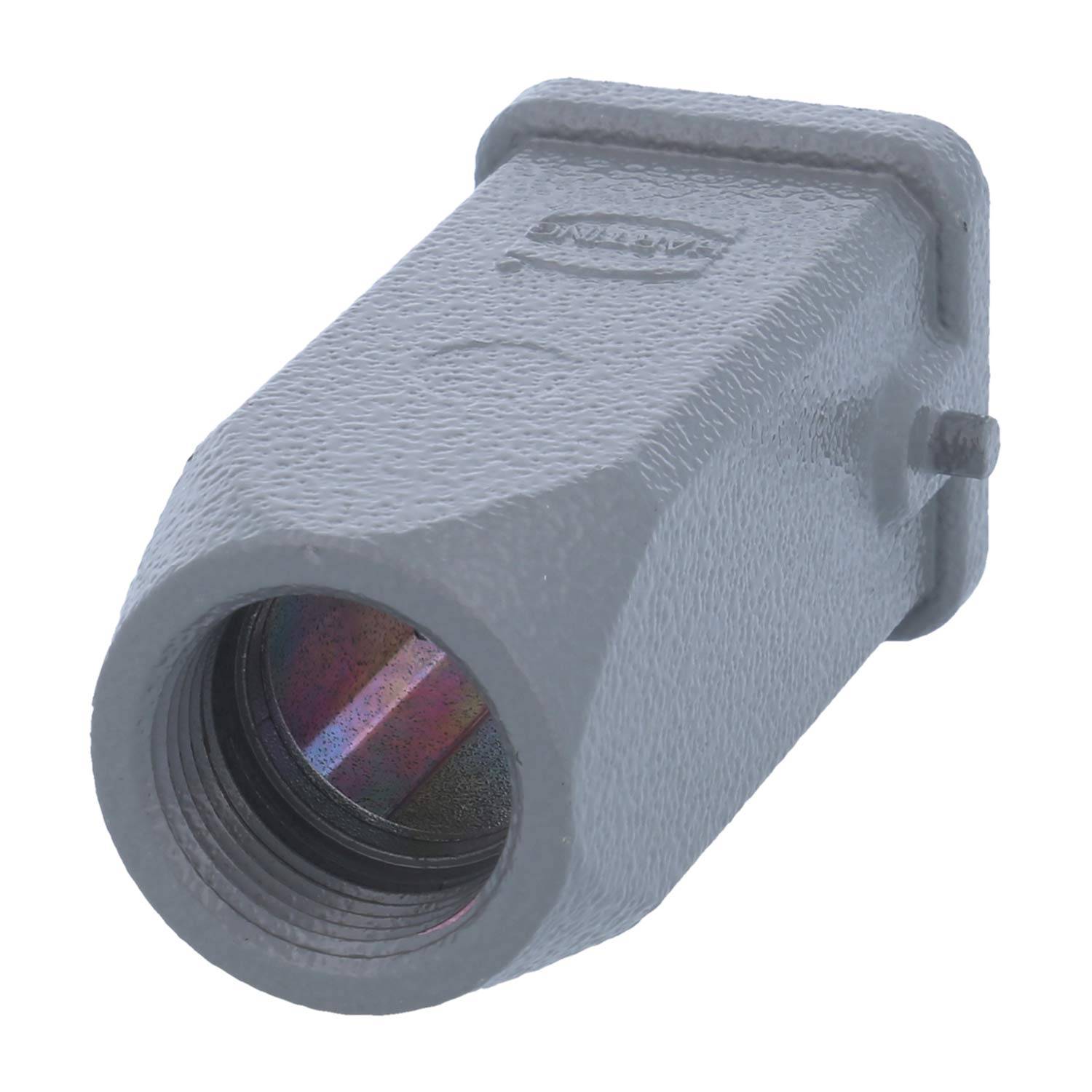 HARTING Han 3A Tüllengehäuse mit eingeklebter Dichtung, 1xPG11 gerader Kabelabgang, für 1 Bügel (am Unterteil)