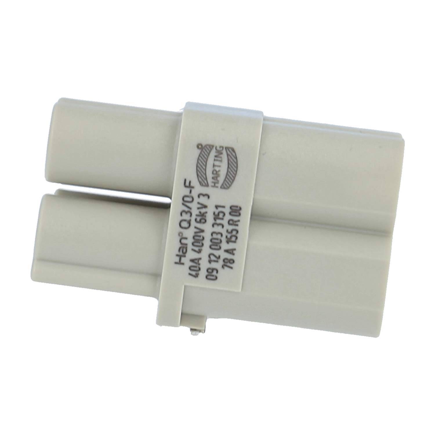 HARTING Han Q3/0 Buchseneinsatz (F) Crimpanschluss, 3-polig+PE 400V, 40A - 1 Stück