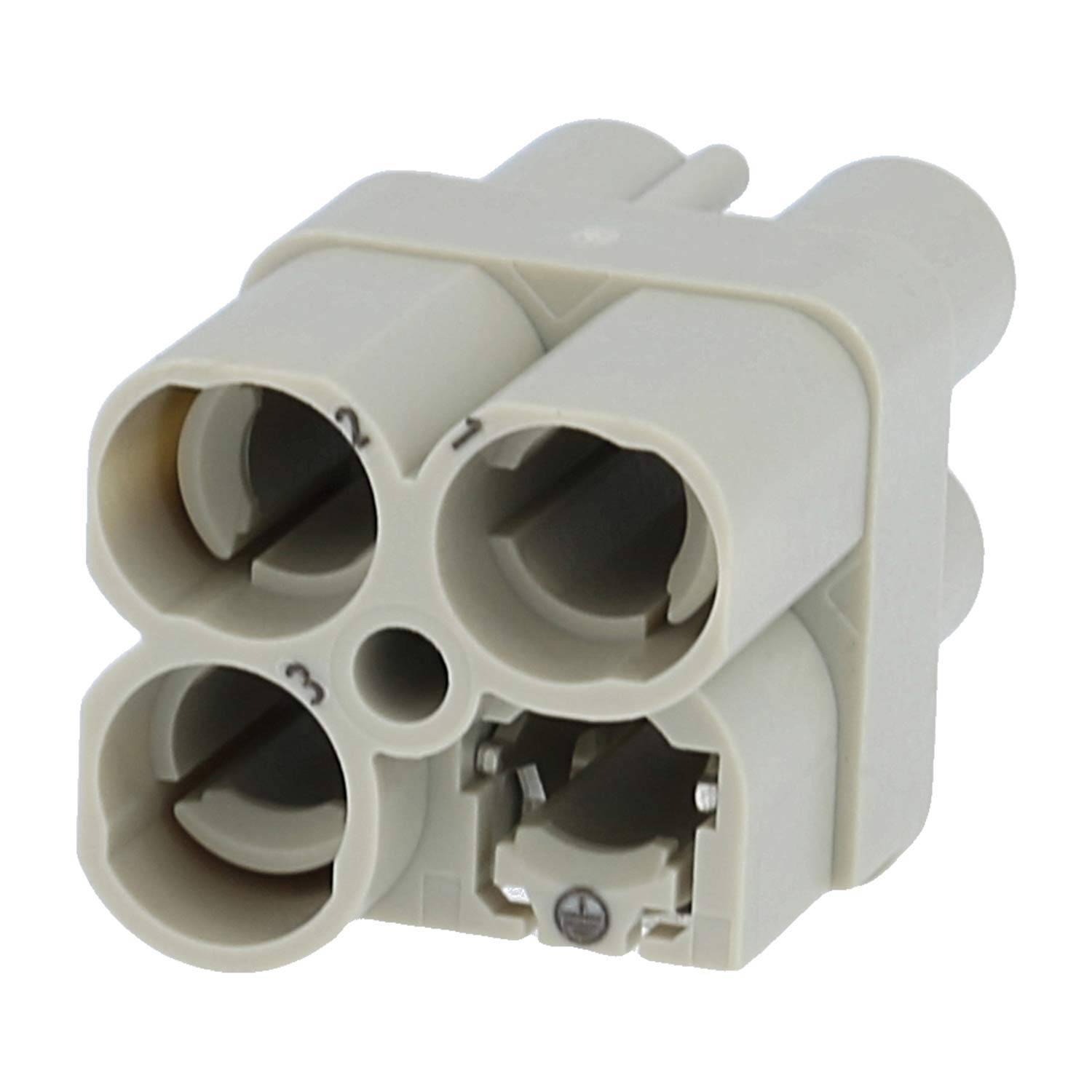 HARTING Han Q3/0 Buchseneinsatz (F) Crimpanschluss, 3-polig+PE 400V, 40A - 1 Stück