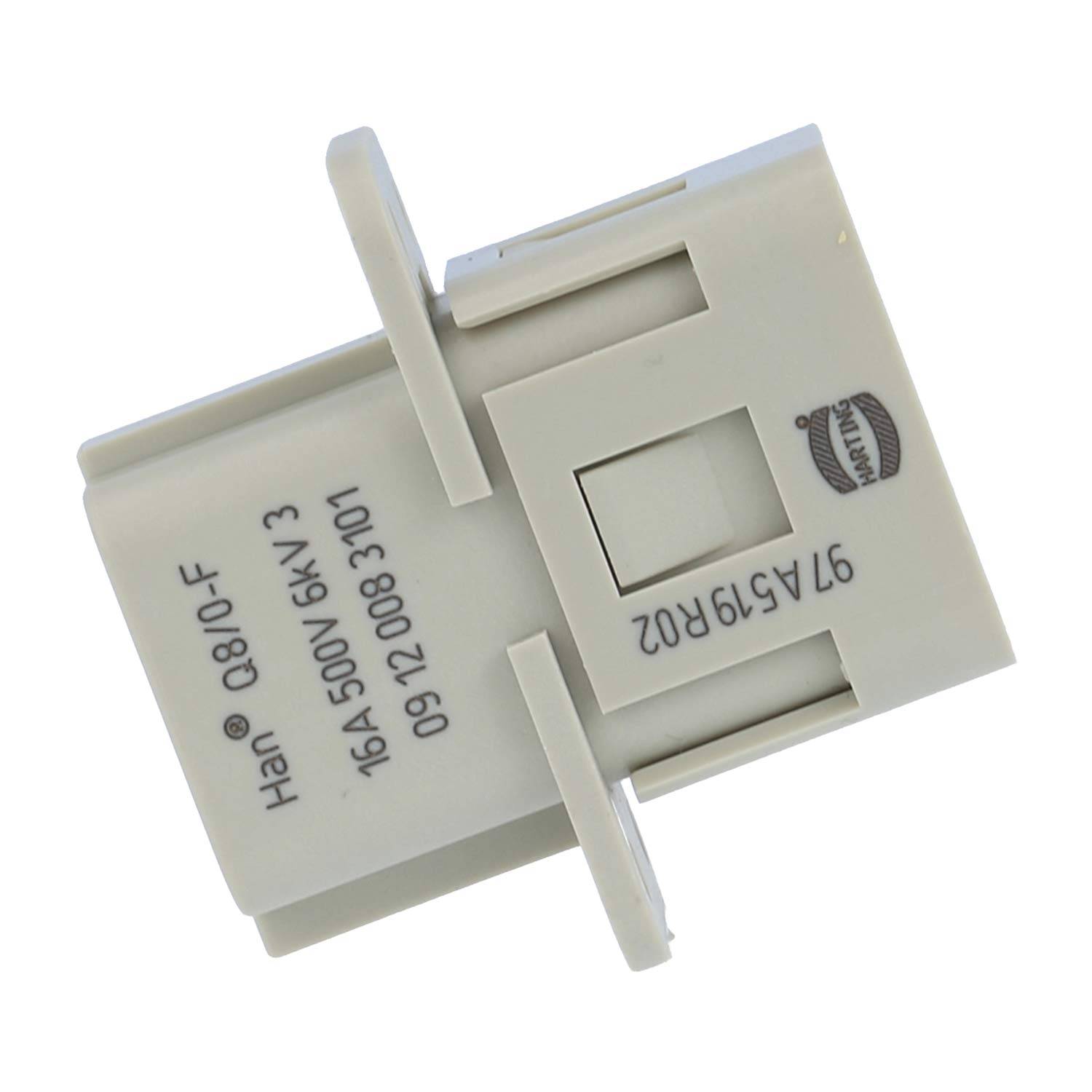 HARTING Han Q8/0 Buchseneinsatz (F) Crimpanschluss, 8-polig+PE 500V, 16A - 1 Stück