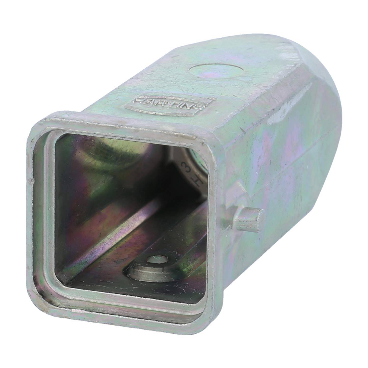 HARTING Han 3A EMV Tüllengehäuse ohne eingeklebte Dichtung, 1xPG11 gerader Kabelabgang, für 1 Bügel (am Unterteil)
