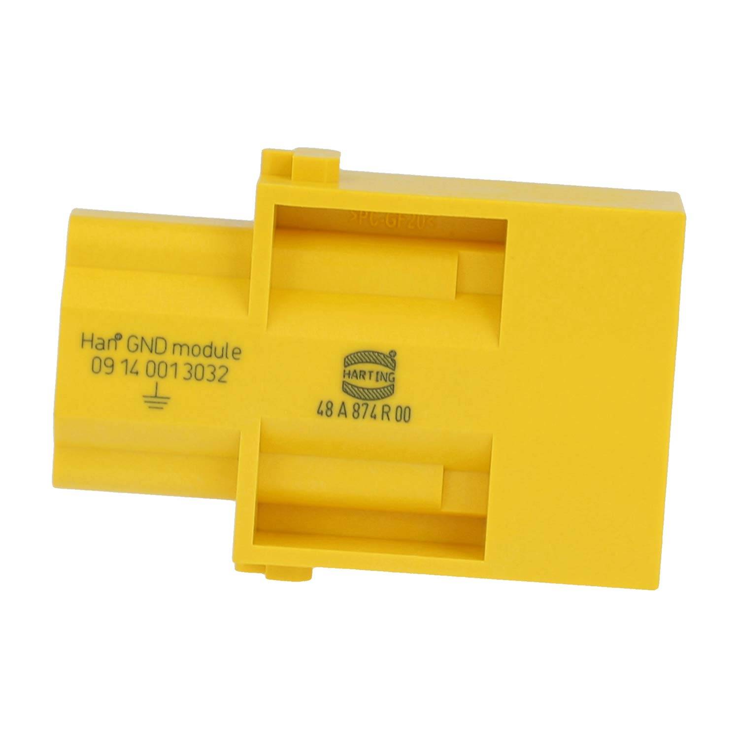 HARTING Han GND-Modul Stifteinsatz (M) Axialschraub- oder Crimpanschluss, 1-polig Querschnitt 10mm² - 35mm² - 1 Stück