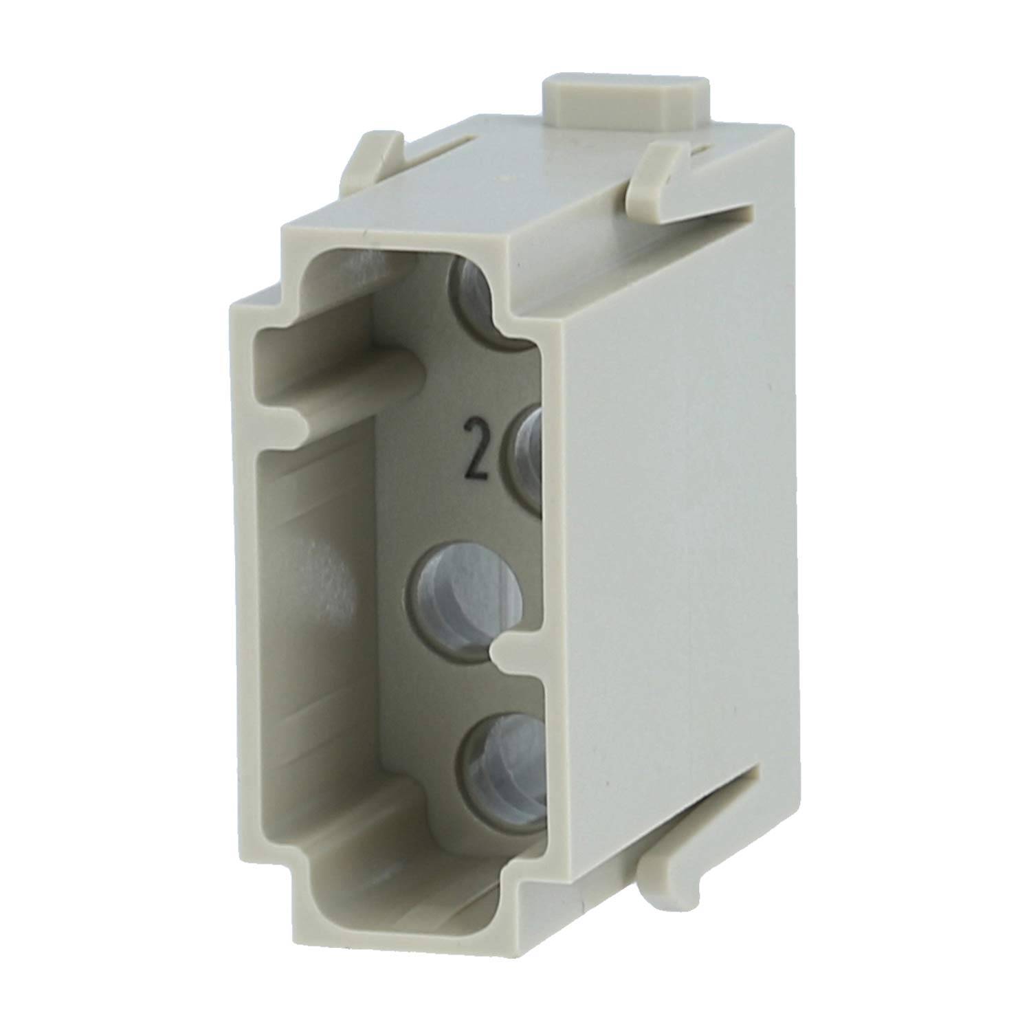 HARTING Han Multikontaktmodul Stifteinsatz (M) Löt- / Crimpanschluss, 4-polig 50V, 1,5A - 1 Stück