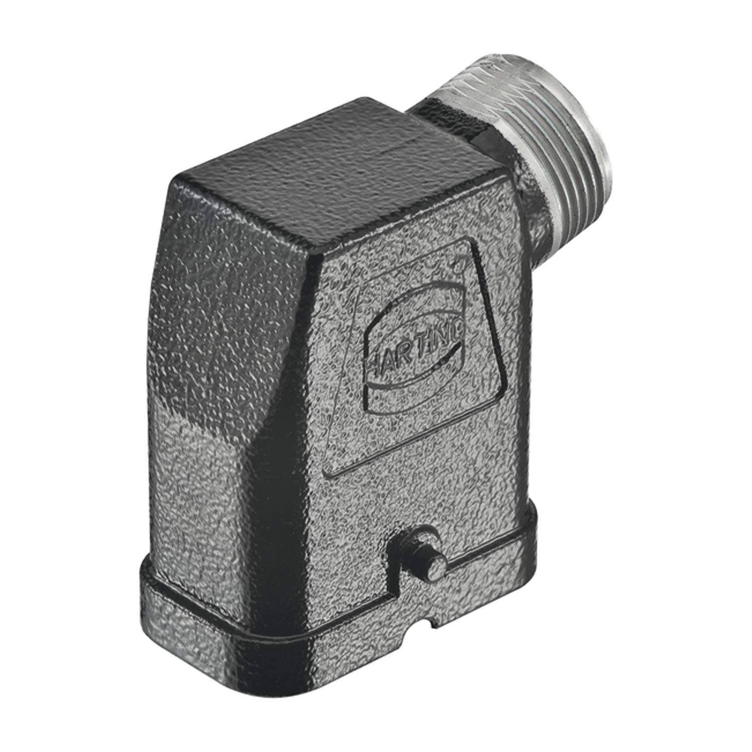 HARTING Han Q Tüllengehäuse, 1xM25 seitlicher Kabelabgang, für 1 Bügel (am Unterteil) - 1 Stück