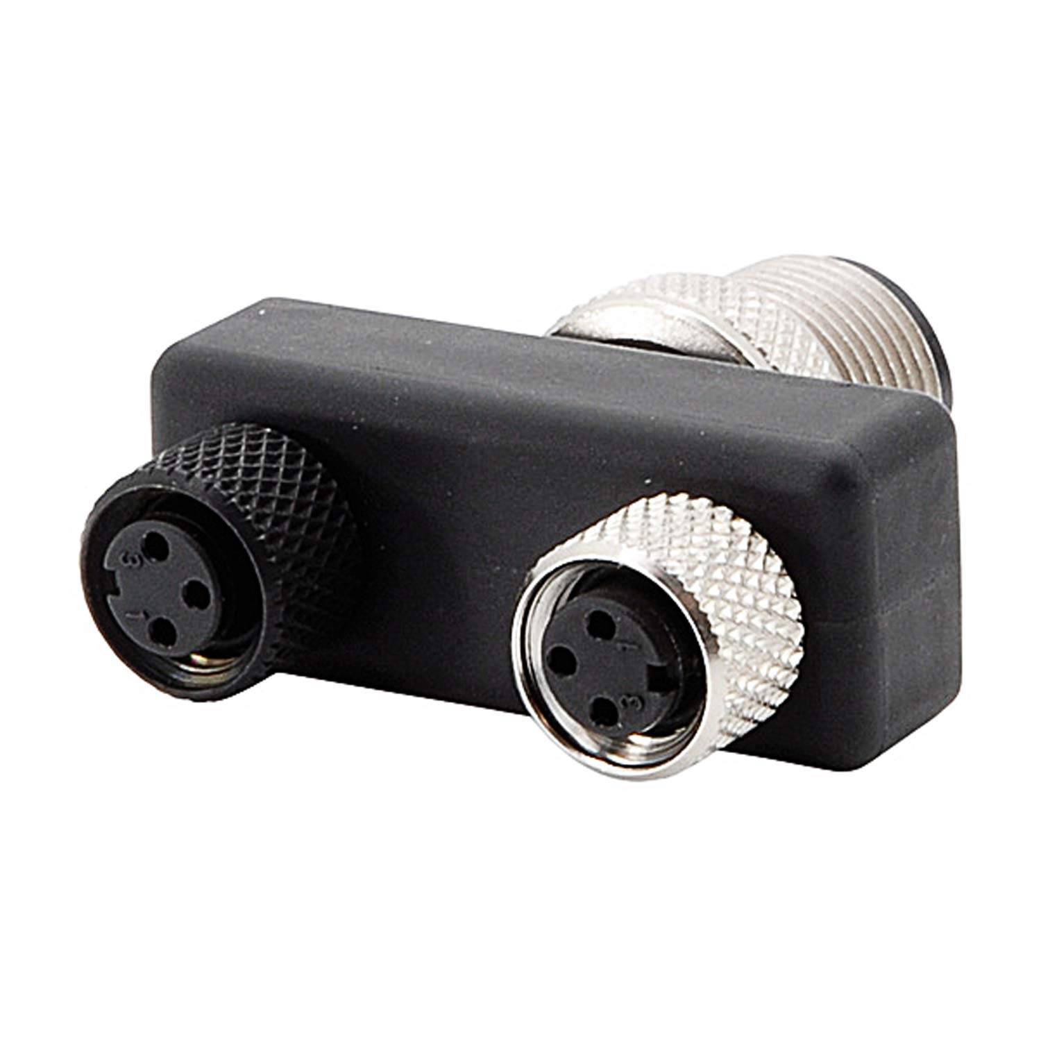 Phoenix Contact M12/M8/M8 Y-Verteiler 1xStift/2xBuchse gerade 4/3-pol. A-Kodierung, 60V, 4A Bauform Seite 1 1xM12