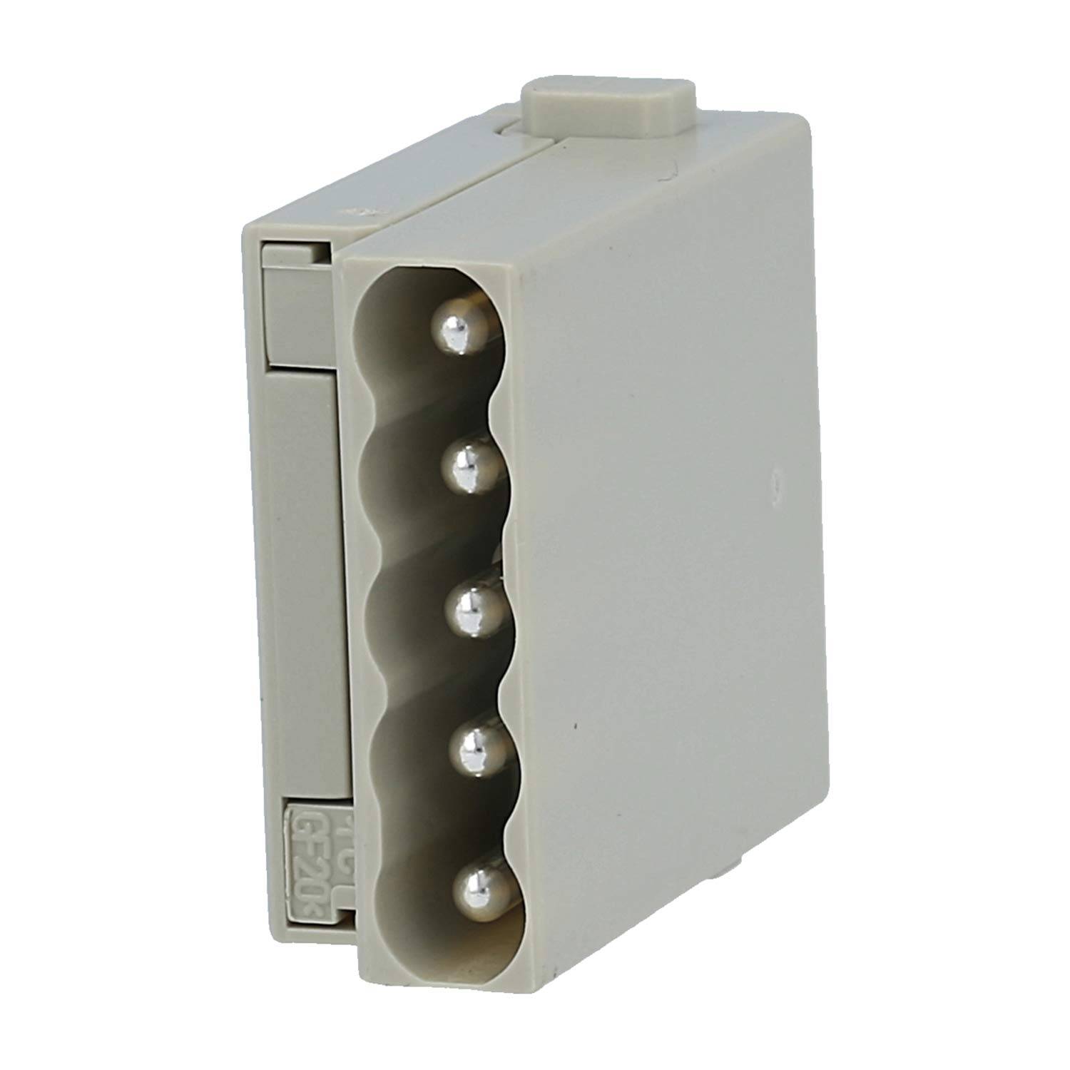 HARTING Han E Modul Stifteinsatz (M) Schraubanschluss, 5-polig 230V/400V, 16A - 1 Stück