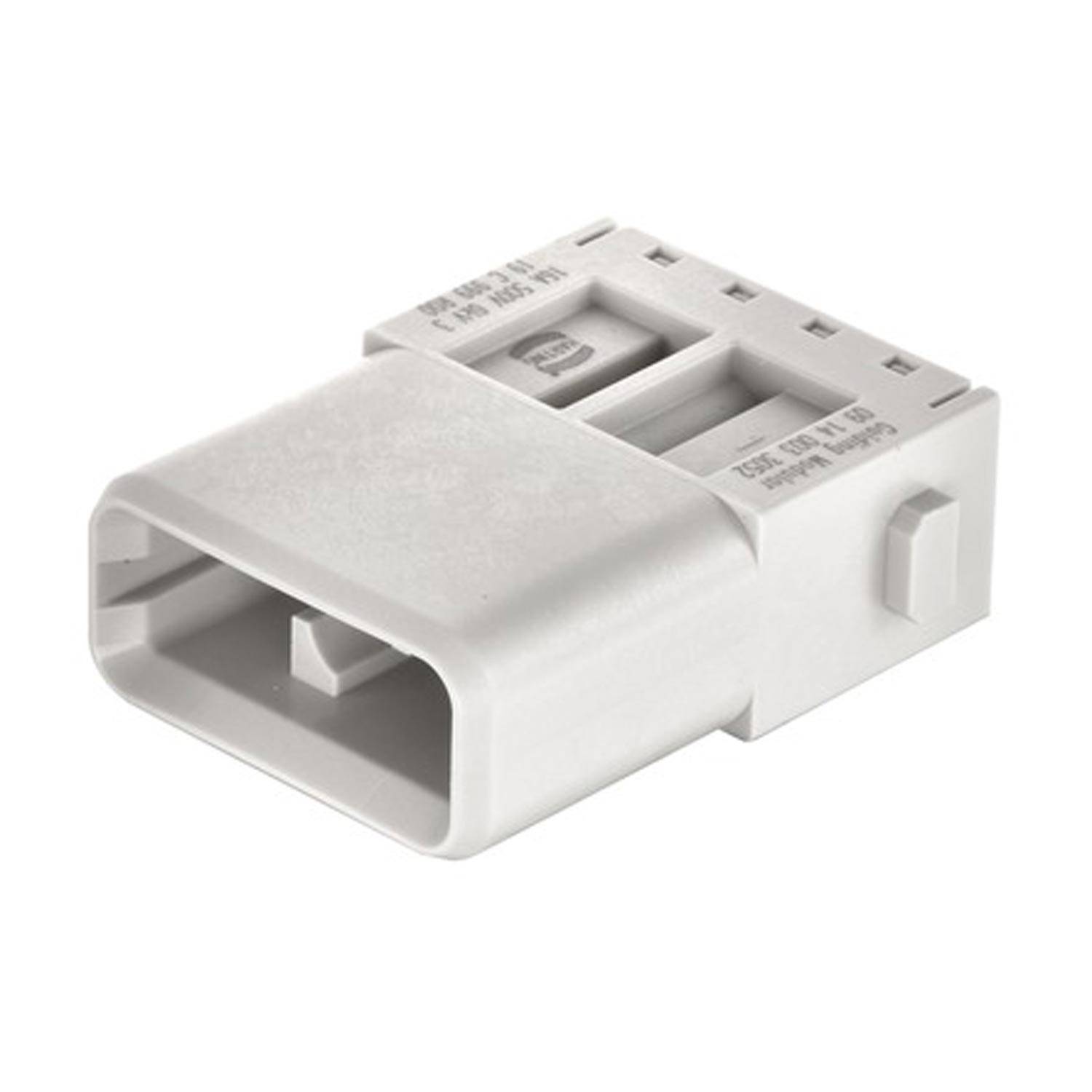 HARTING Han Guiding PE Modul Stifteinsatz (M) Crimpanschluss, 2-polig 500V, 16A - 1 Stück