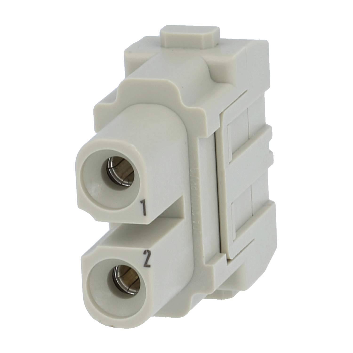 HARTING Han 40 Ampere Modul Buchseneinsatz (F) Axialschraubanschluss, 2-polig 1000V, 40A - 1 Stück