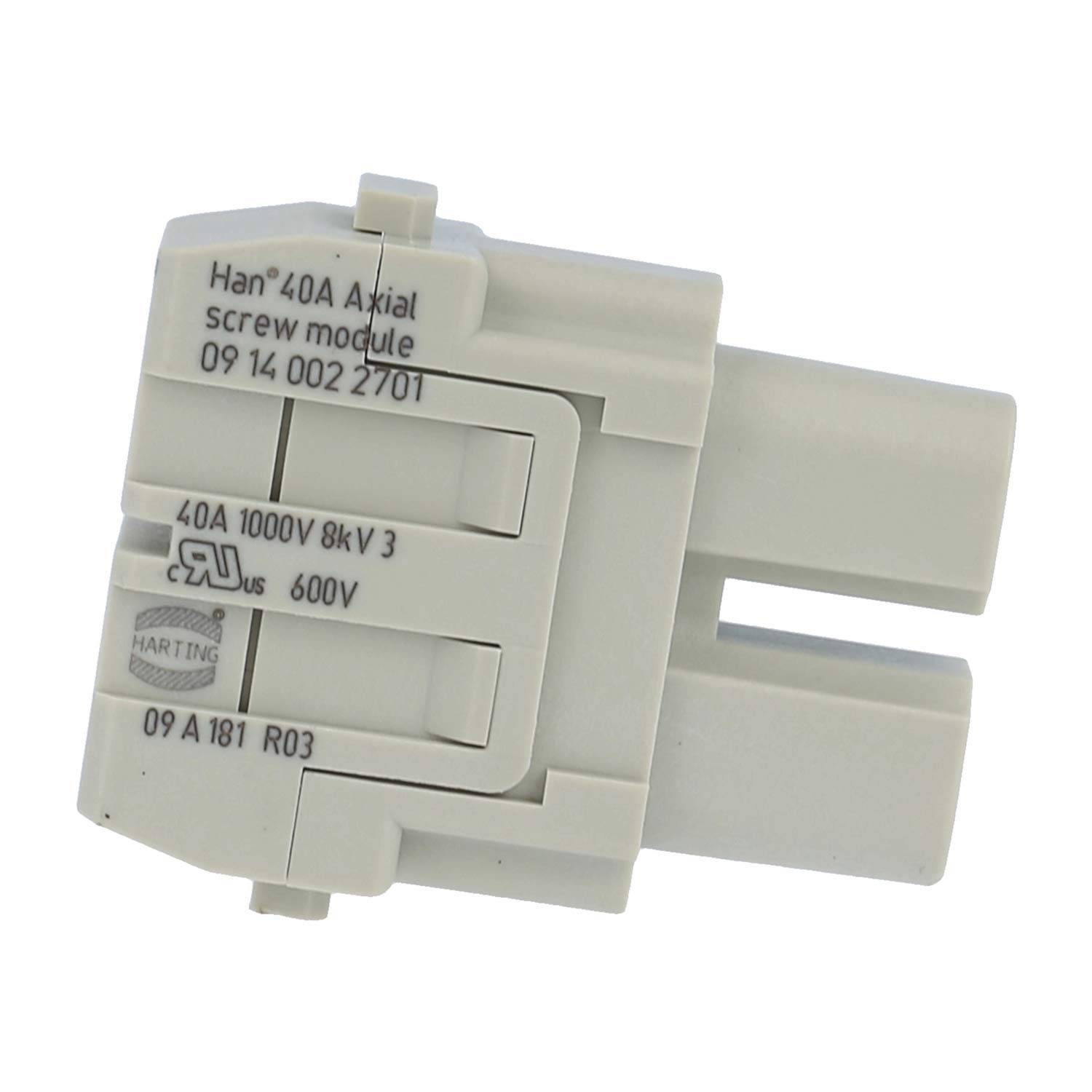 HARTING Han 40 Ampere Modul Buchseneinsatz (F) Axialschraubanschluss, 2-polig 1000V, 40A - 1 Stück