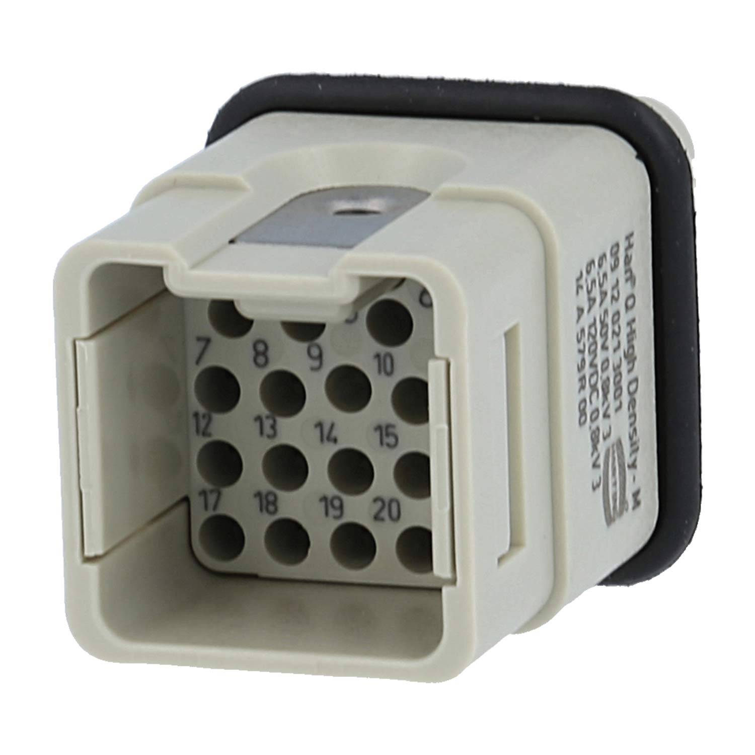 HARTING Han Q21/0 Stifteinsatz (M) Crimpanschluss, 21-polig AC 50V / DC 120V, 6,5A - 1 Stück