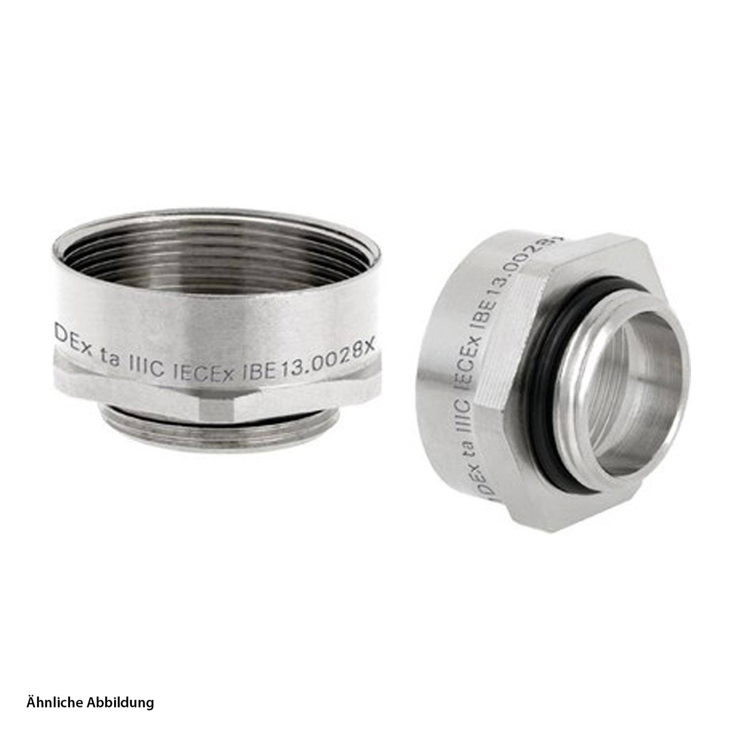 LAPP ATEX-Erweiterung M/M von M40x1,5 auf M50x1,5 Sechskant Messing (CuZn) vernickelt II 2G (1,2) II 2D (21,22) - 1