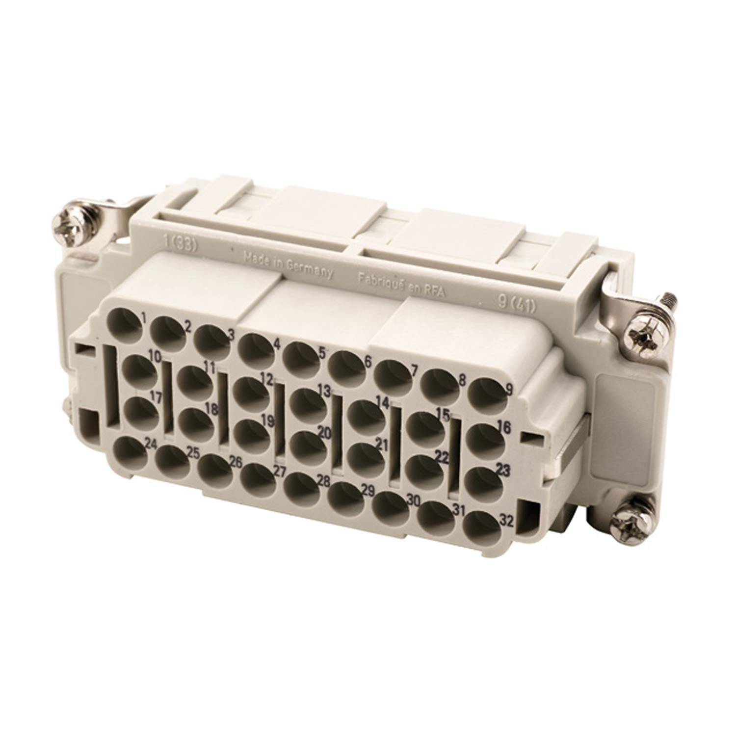 HARTING Han 32EE Buchseneinsatz (F) Crimpanschluss, 32-polig+PE 500V, 16A - 1 Stück