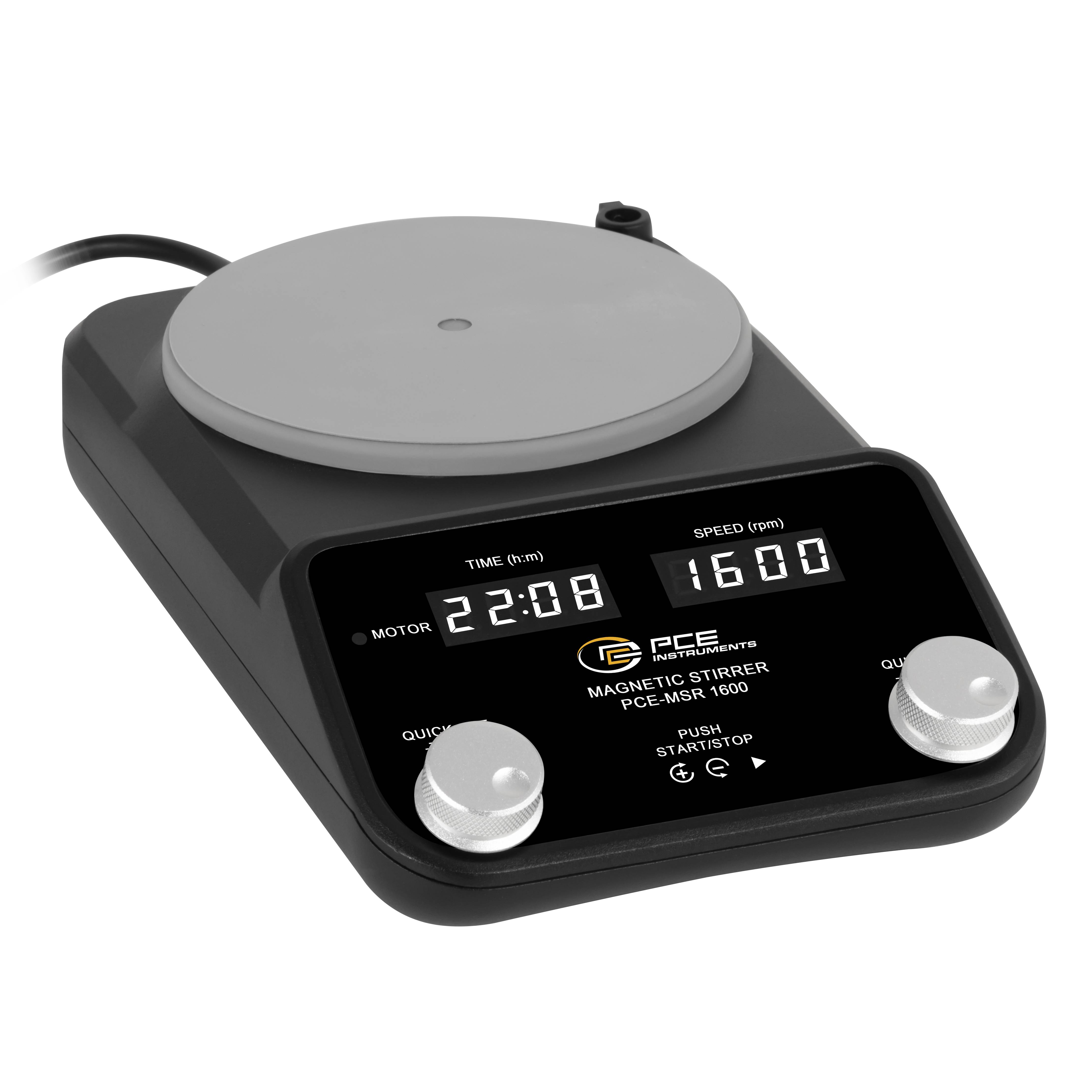 PCE Instruments Magnetrührer PCE-MSR 1600 mit digitaler Anzeige |200…1600 U/min |20 Liter Rührmenge |Silikon Rührplatte