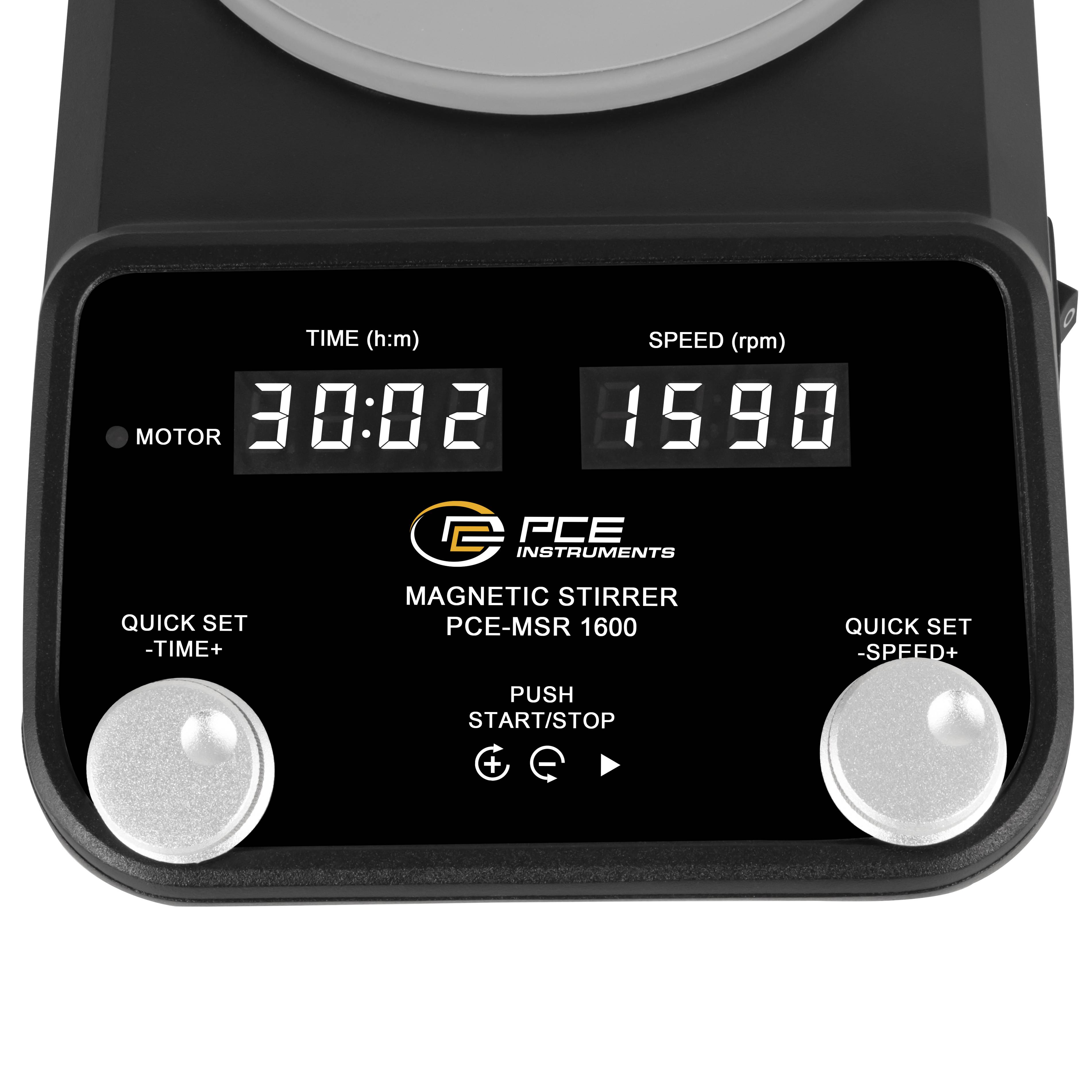 PCE Instruments Magnetrührer PCE-MSR 1600 mit digitaler Anzeige |200…1600 U/min |20 Liter Rührmenge |Silikon Rührplatte