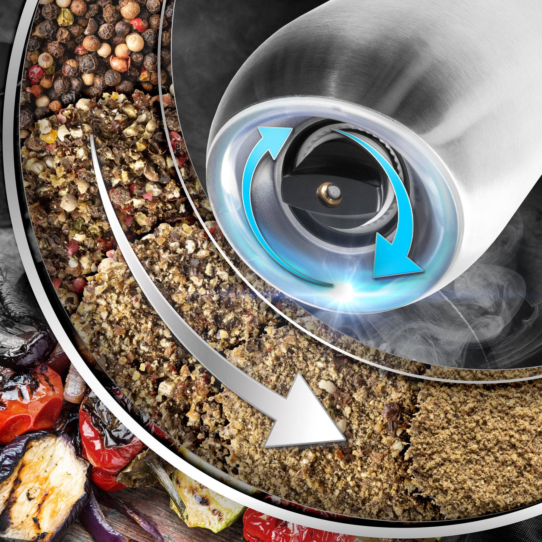 Duronic EMB2 Salz- und Pfeffermühlenset, elektrischer Salz- oder Pfefferstreuer