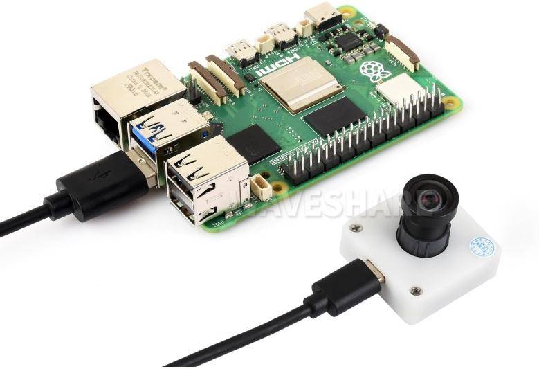 Waveshare IMX577 12MP USB Camera A, 1/2,3 Zoll Sensor, 113 Grad FOV, MJPG YUY2, USB Typ-C, 5V